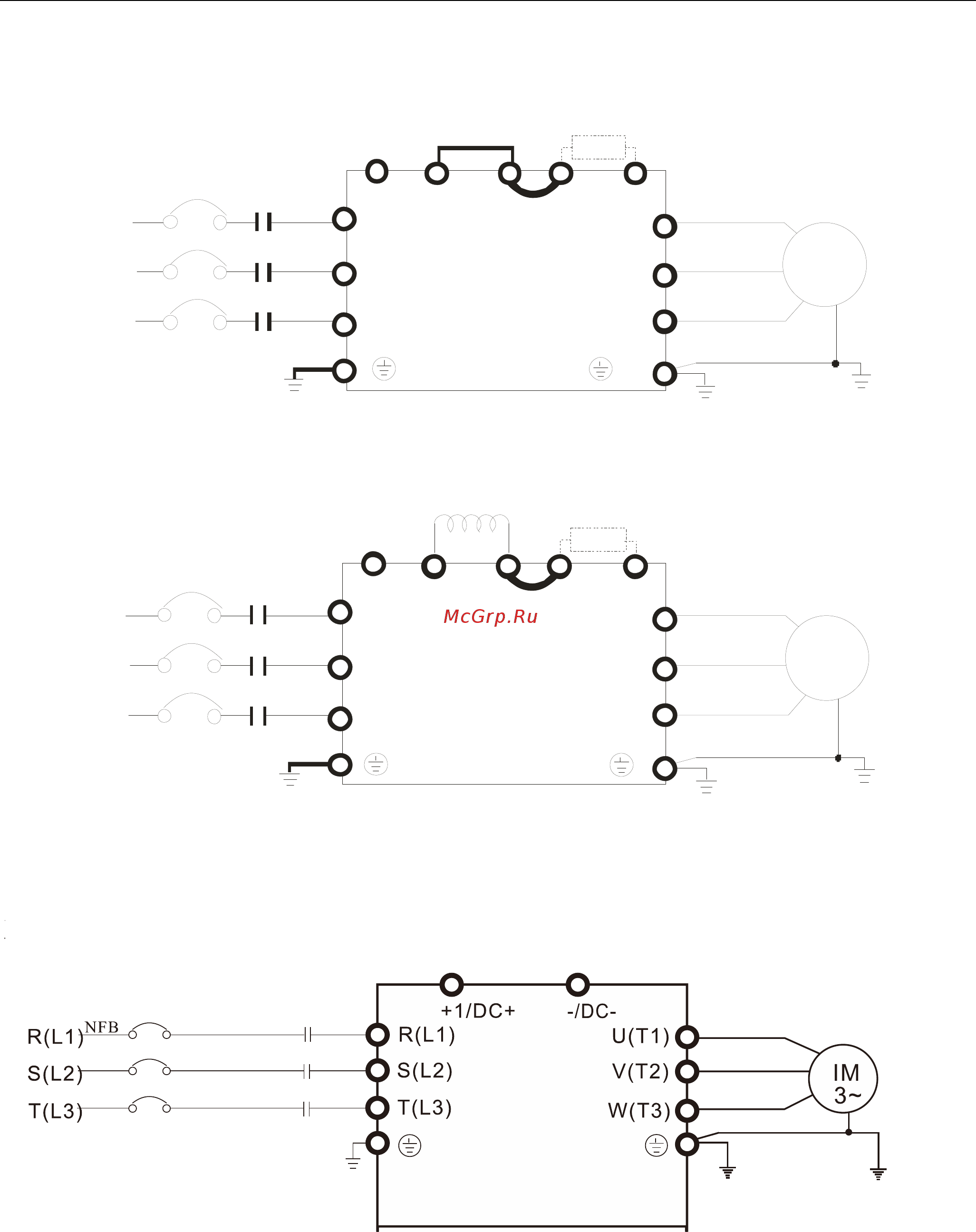 Delta Electronics VFD1600CH43A-21 [54/637] Часть 5 силовое подключение
