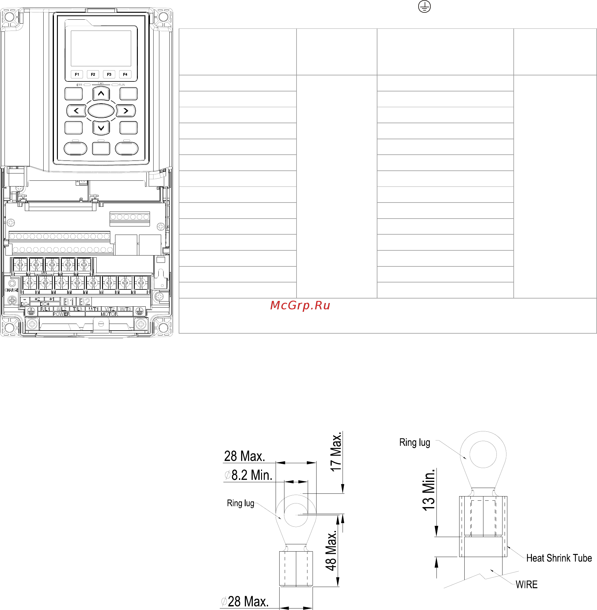 Delta Electronics VFD1600CH43A-21 [59/637] 1 монтаж силовых терминалов