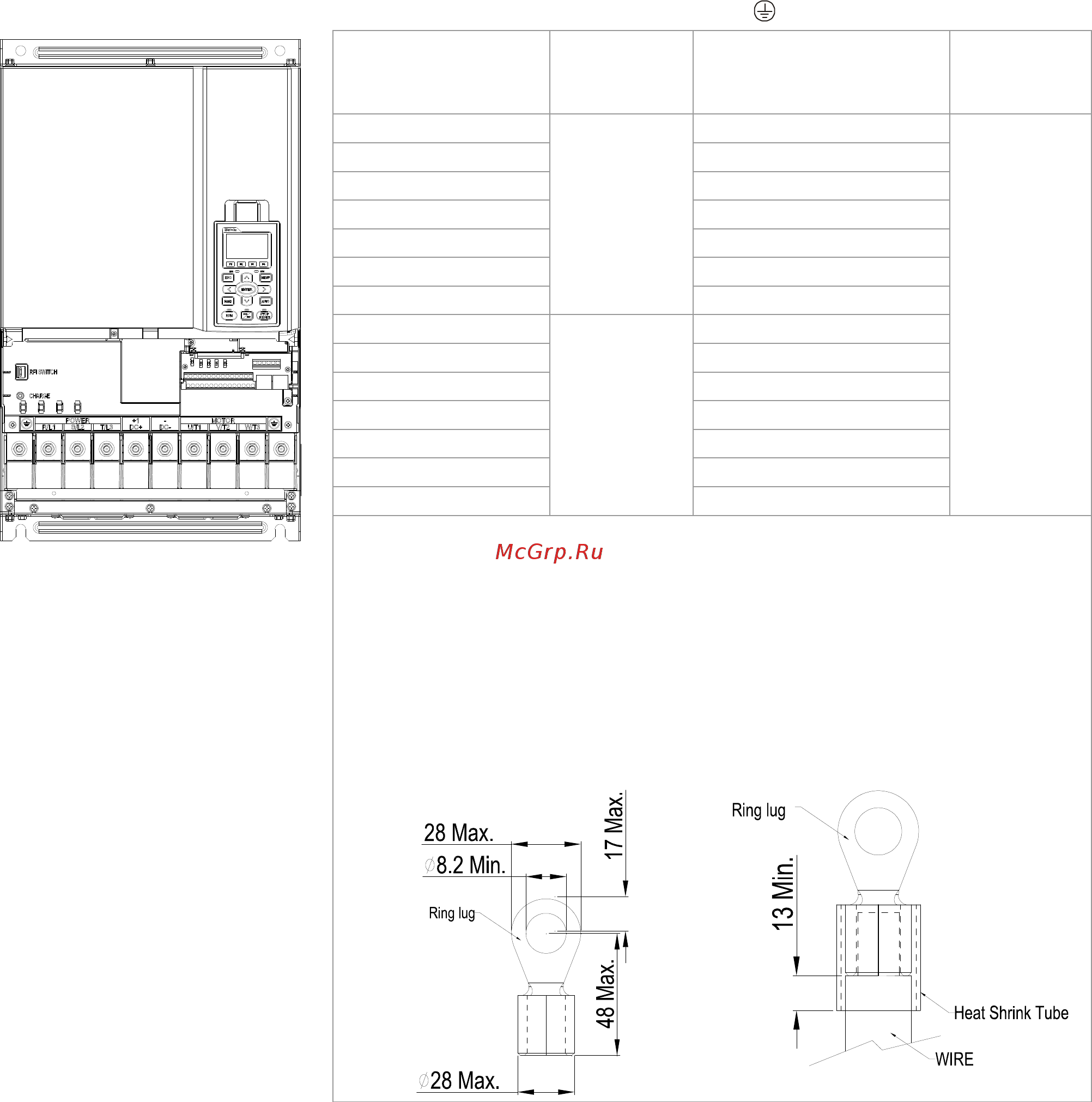 Delta Electronics VFD1600CH43A-21 [63/637] R l1 s l2 t l3 u t1 v t2 w t3 1 dc dc