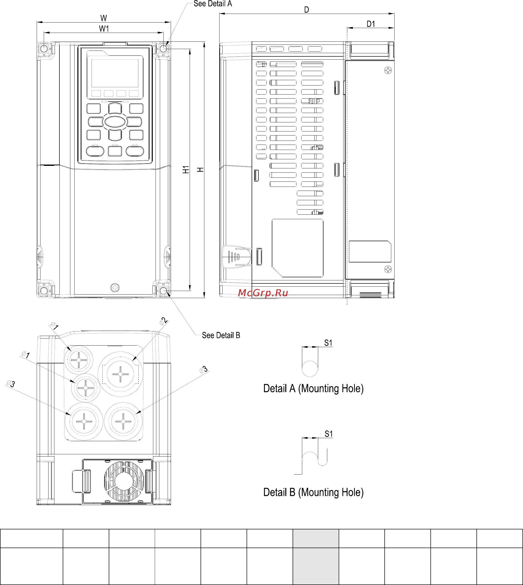 Delta Electronics VFD022CH43A-21 [9/637] 6 размеры