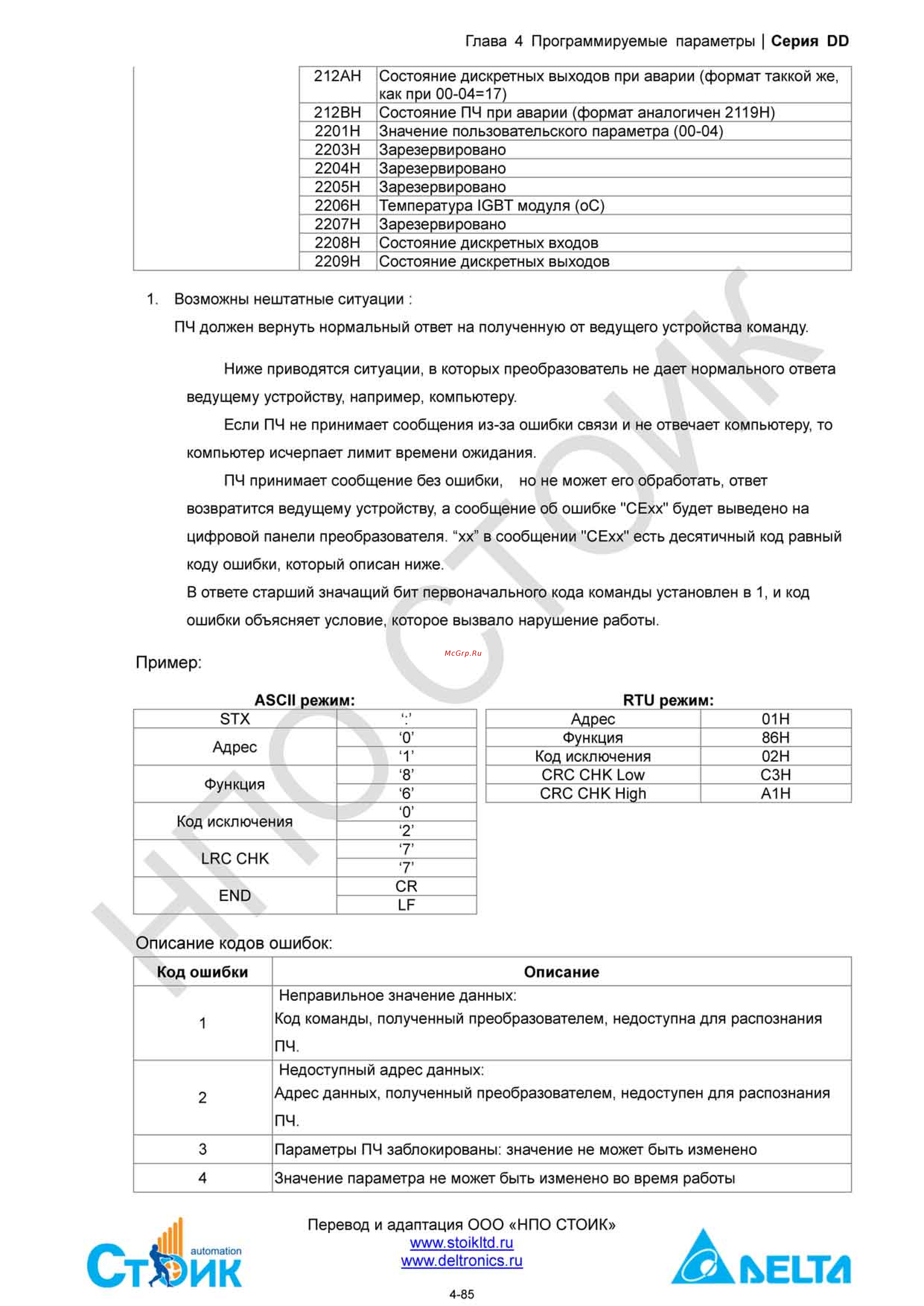 Delta Electronics ECMD-B91207MS Инструкция по эксплуатации онлайн [105/138] 396444