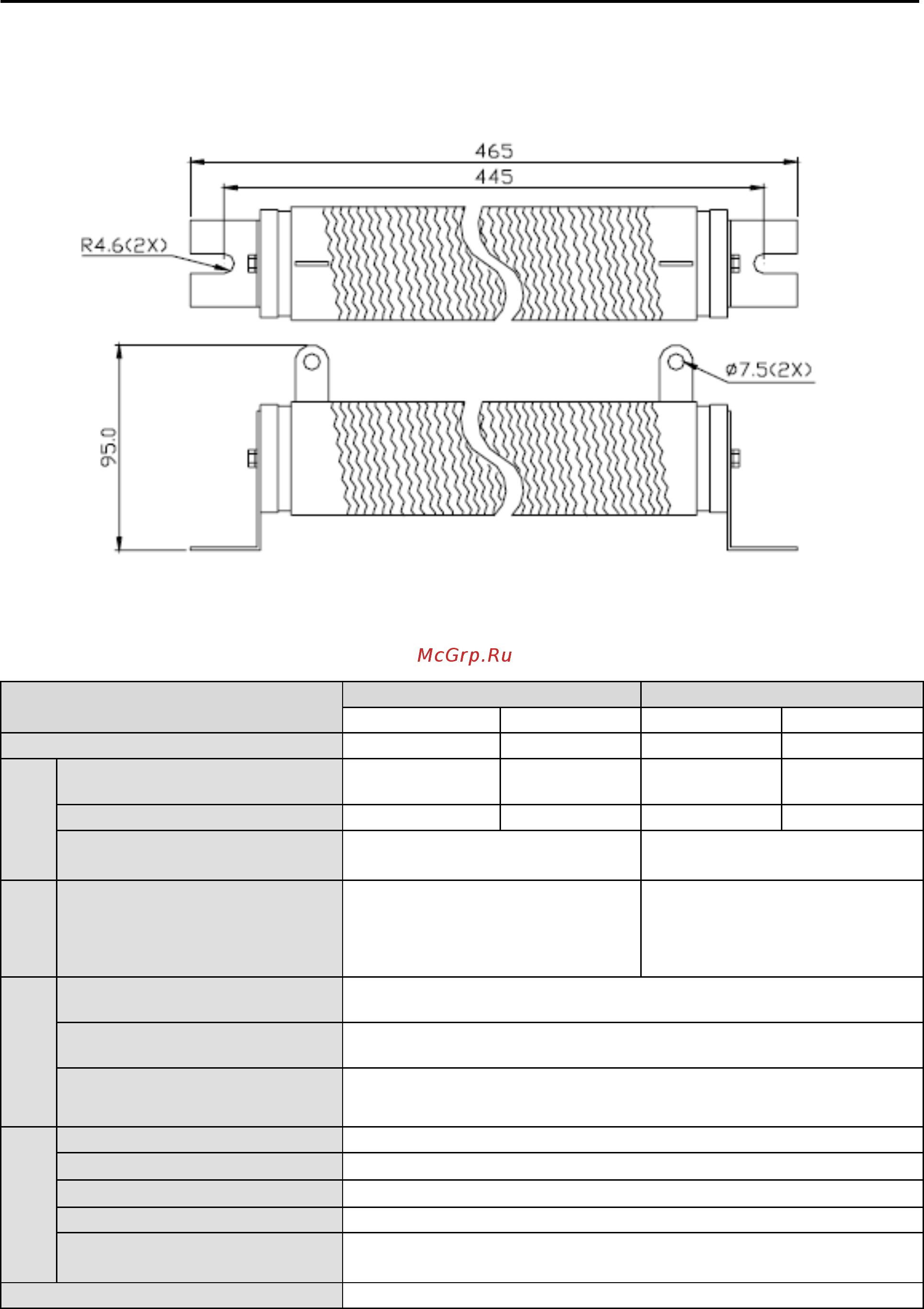 Delta Electronics VFD300V43A-2 [247/288] В спецификация тормозных модулей в спецификация тормозных модулей