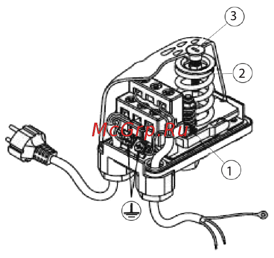 Unipump AUTO JET 40 S [8/11] Регулировка реле давления