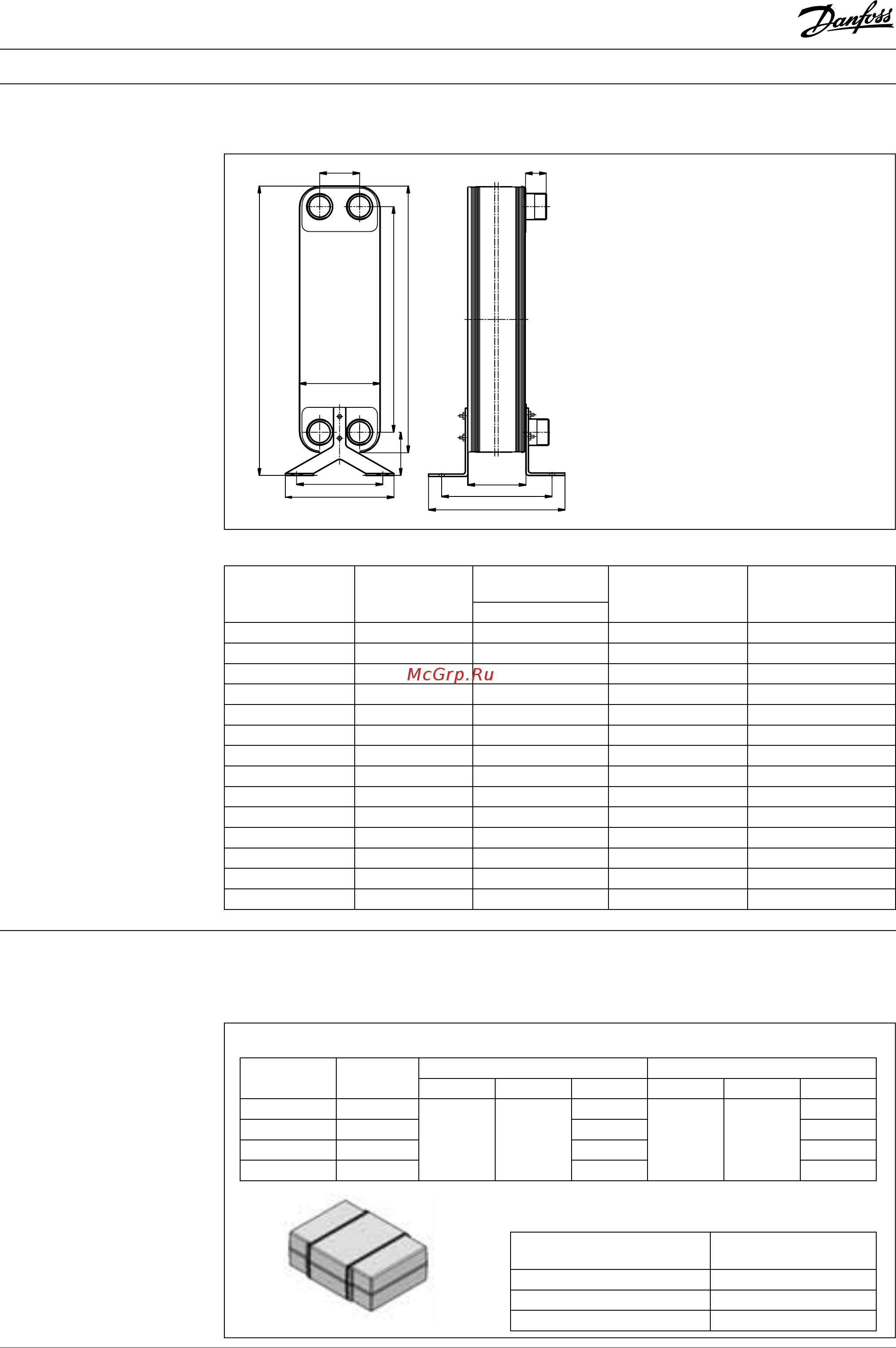 Danfoss XB 59M-1-30 [2/4] Паяный пластинчатый теплообменник xb 59m