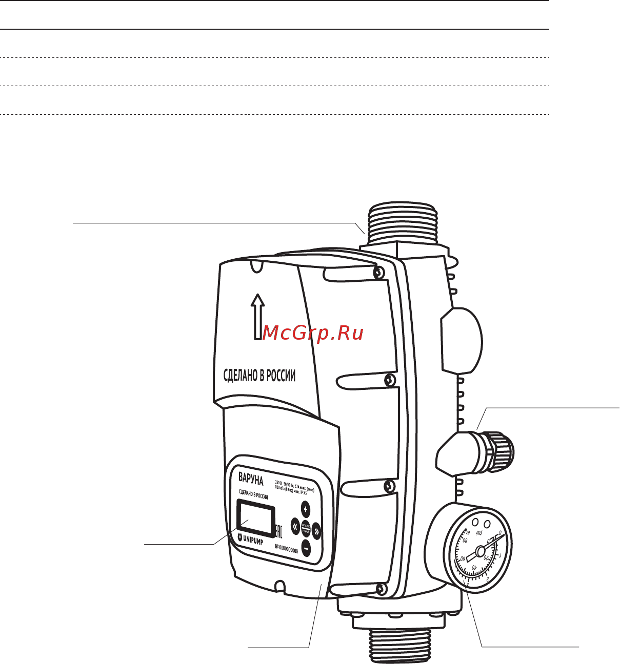 Unipump ВАРУНА 53181 [4/22] Дисплей