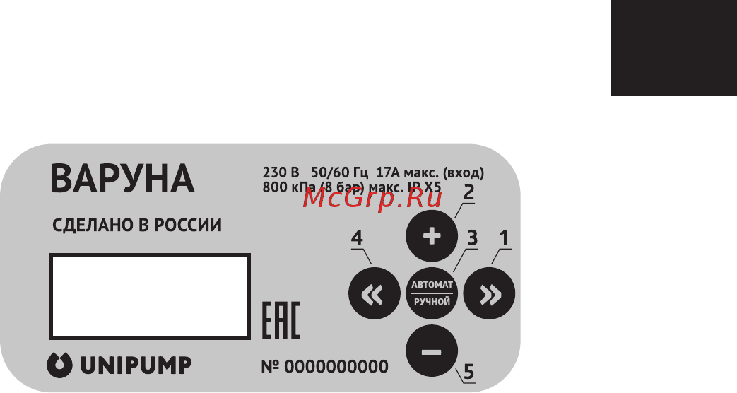 Unipump ВАРУНА 53181 [5/22] Технические характеристики