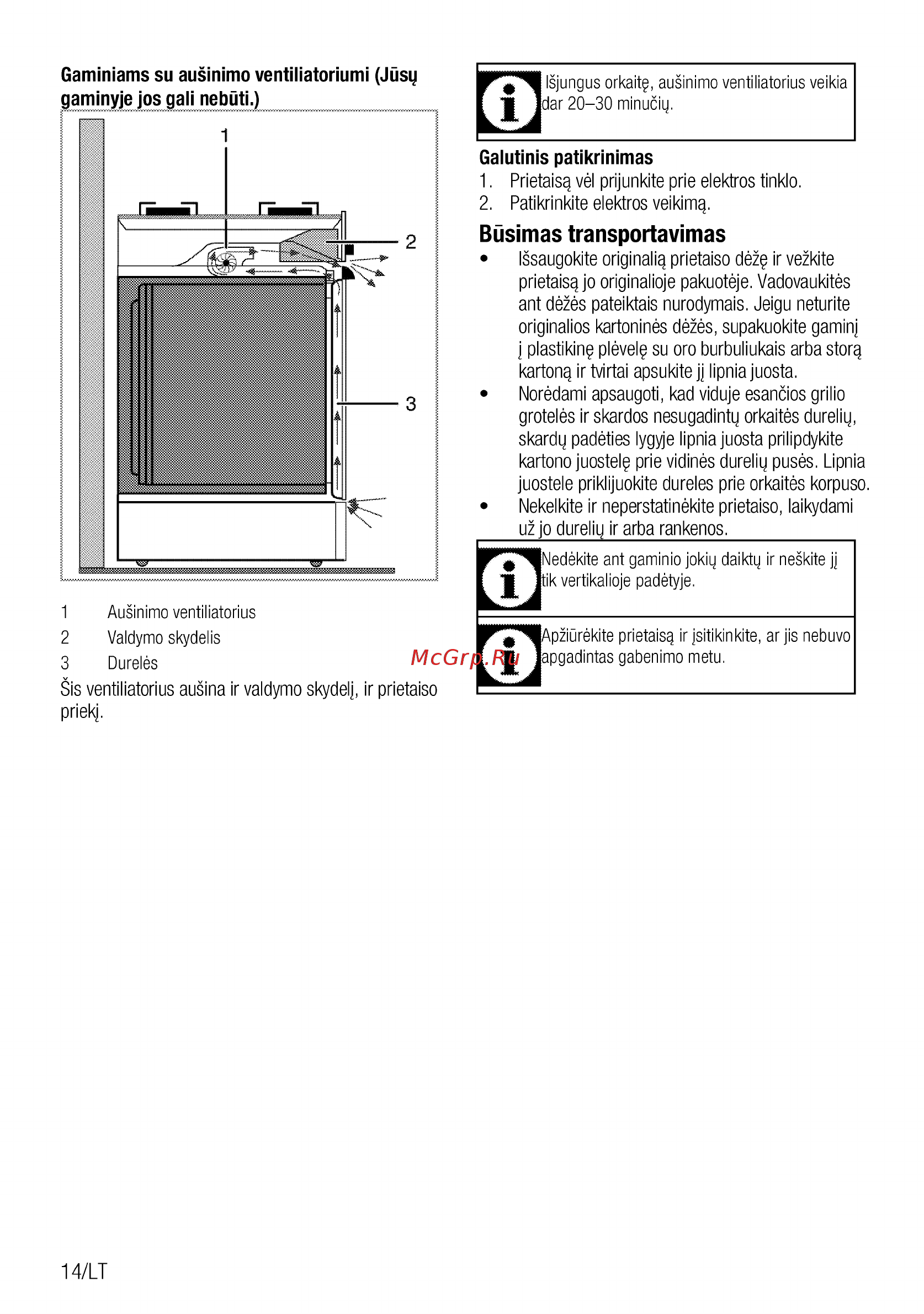 Beko FSM57300GX [46/92] Büsimas transportavimas