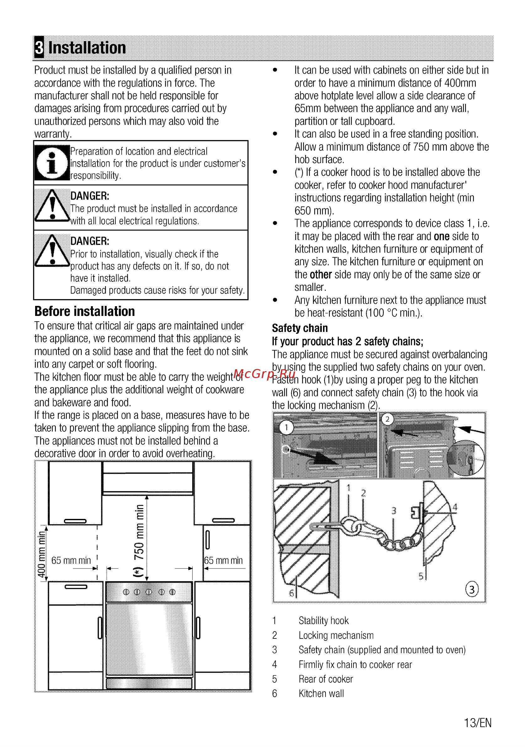 Beko FSE67500GS [13/64] Installation