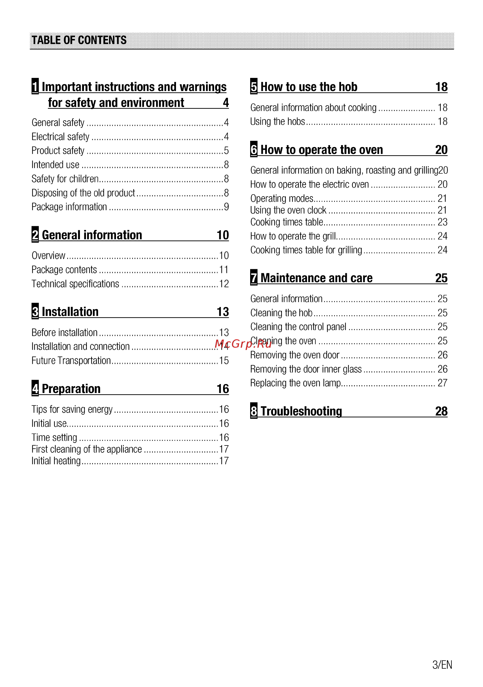Beko FSE67500GA [3/64] B important instructions and warnings