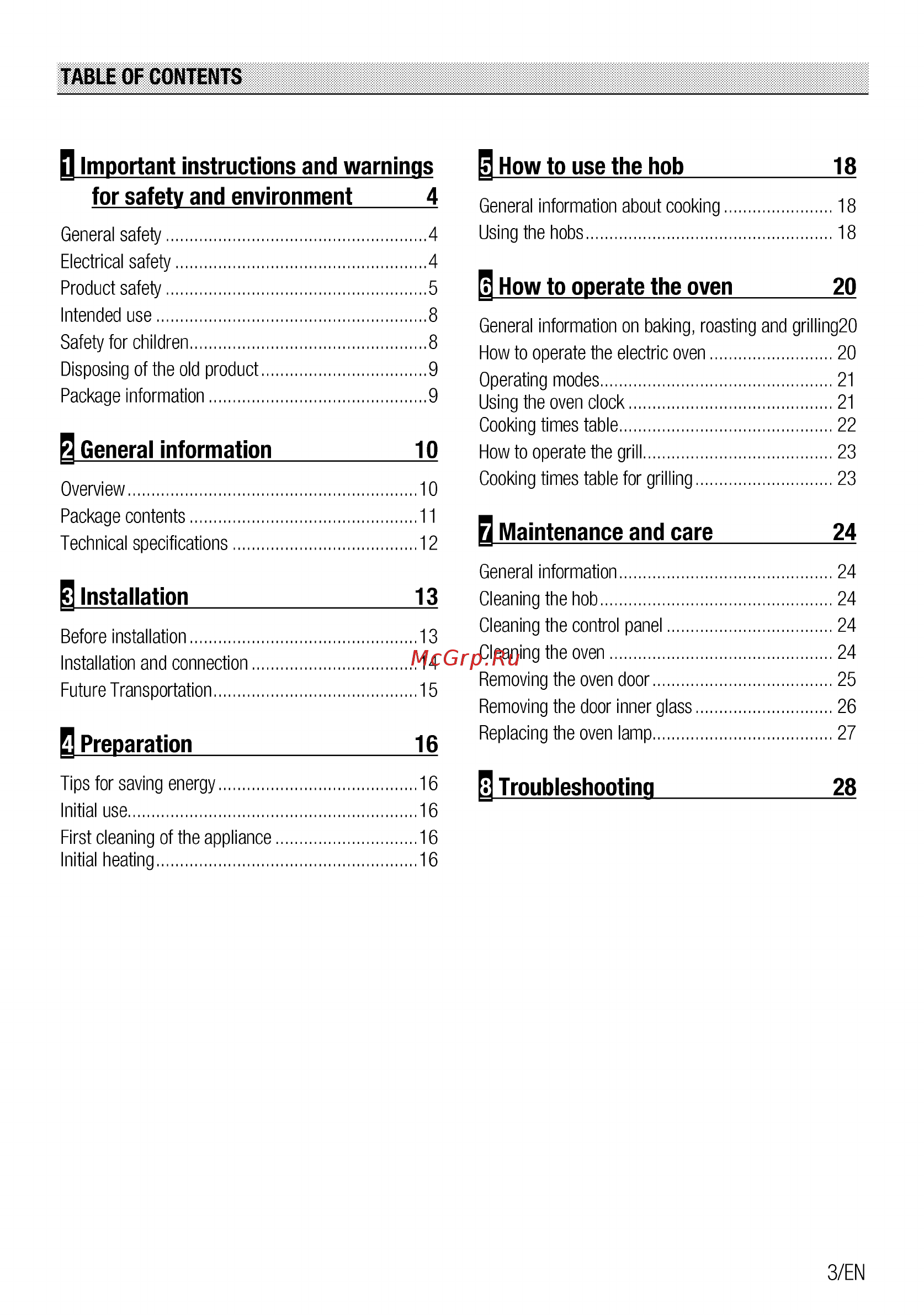 Beko FFSE57114GW [3/96] B important instructions and warnings