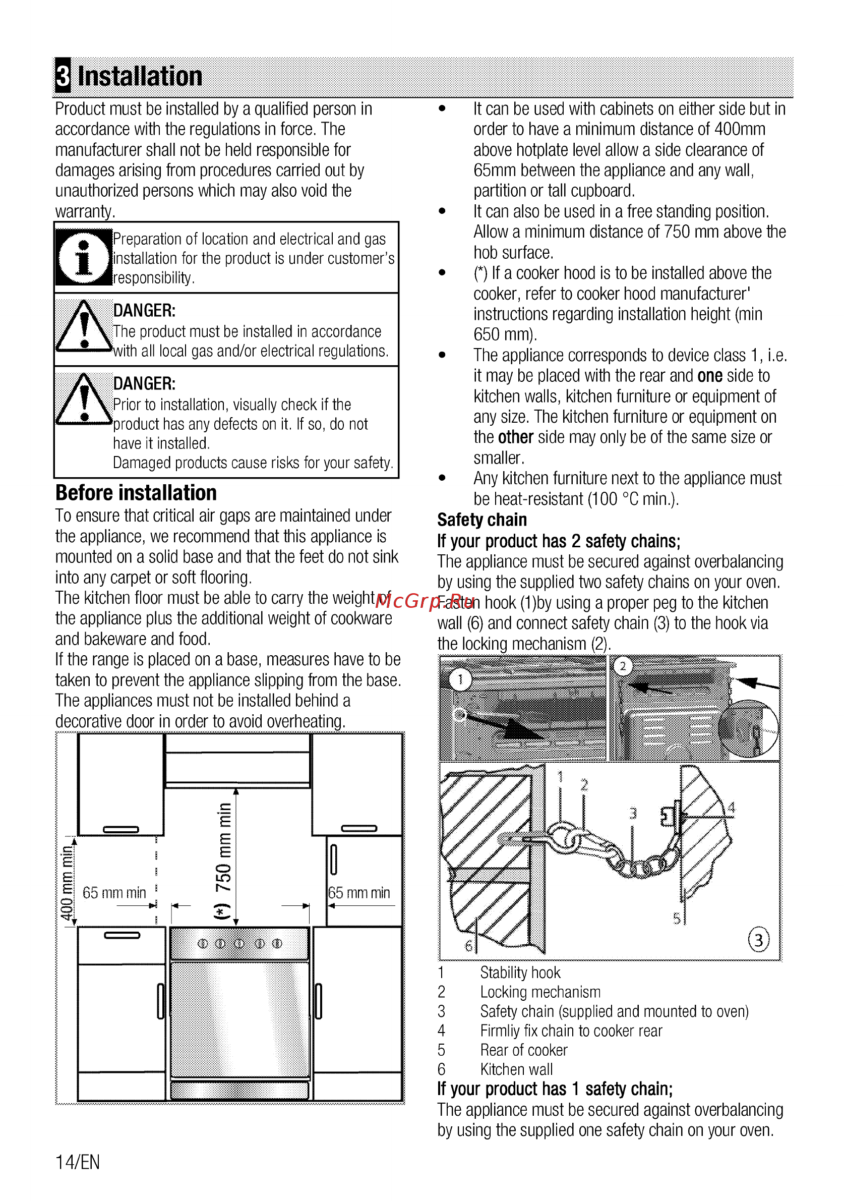 Beko FSE63110DW [14/72] Installation