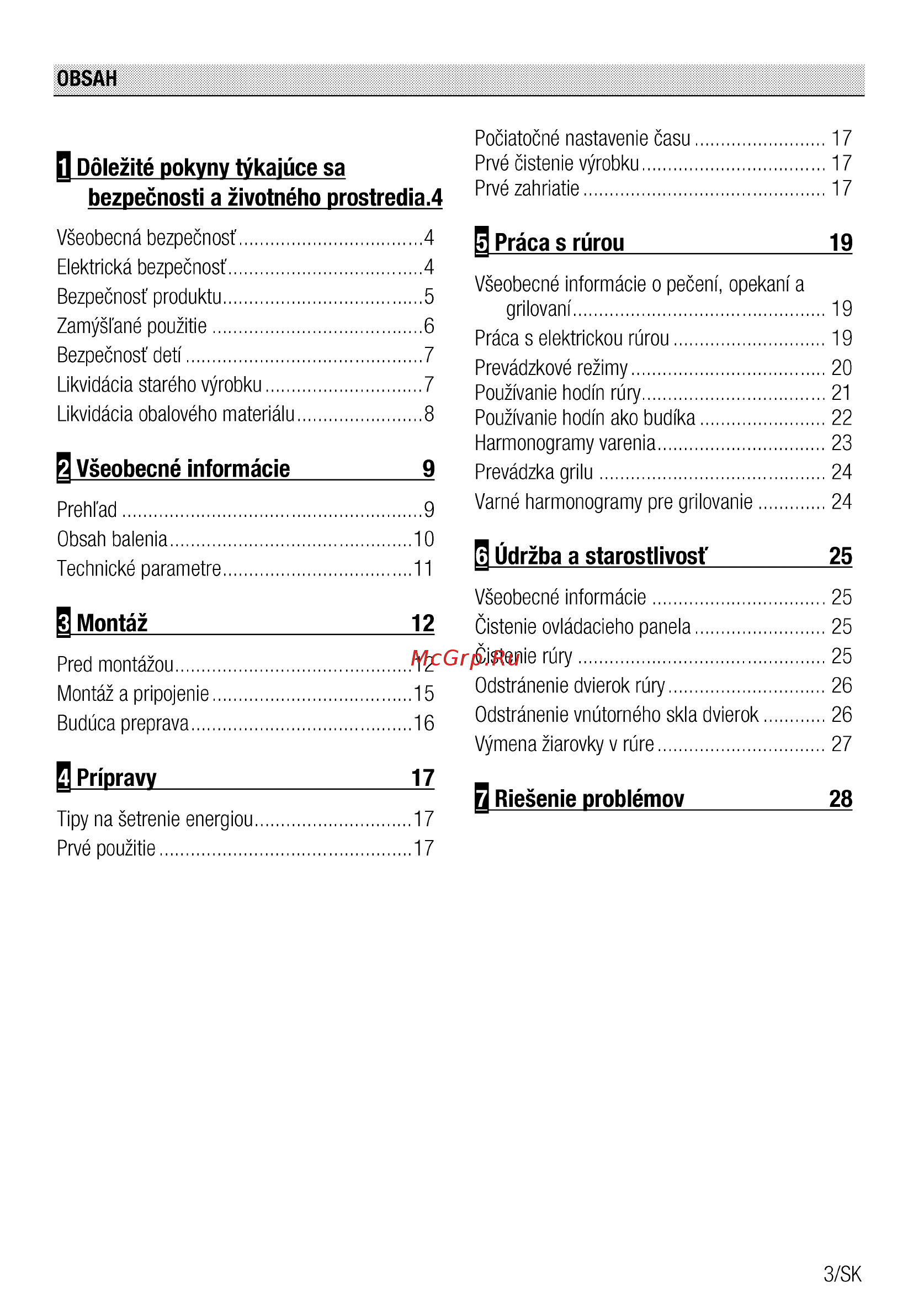 Beko OIM27201C [3/92] Dôlezité pokynv tvkaiúce sa