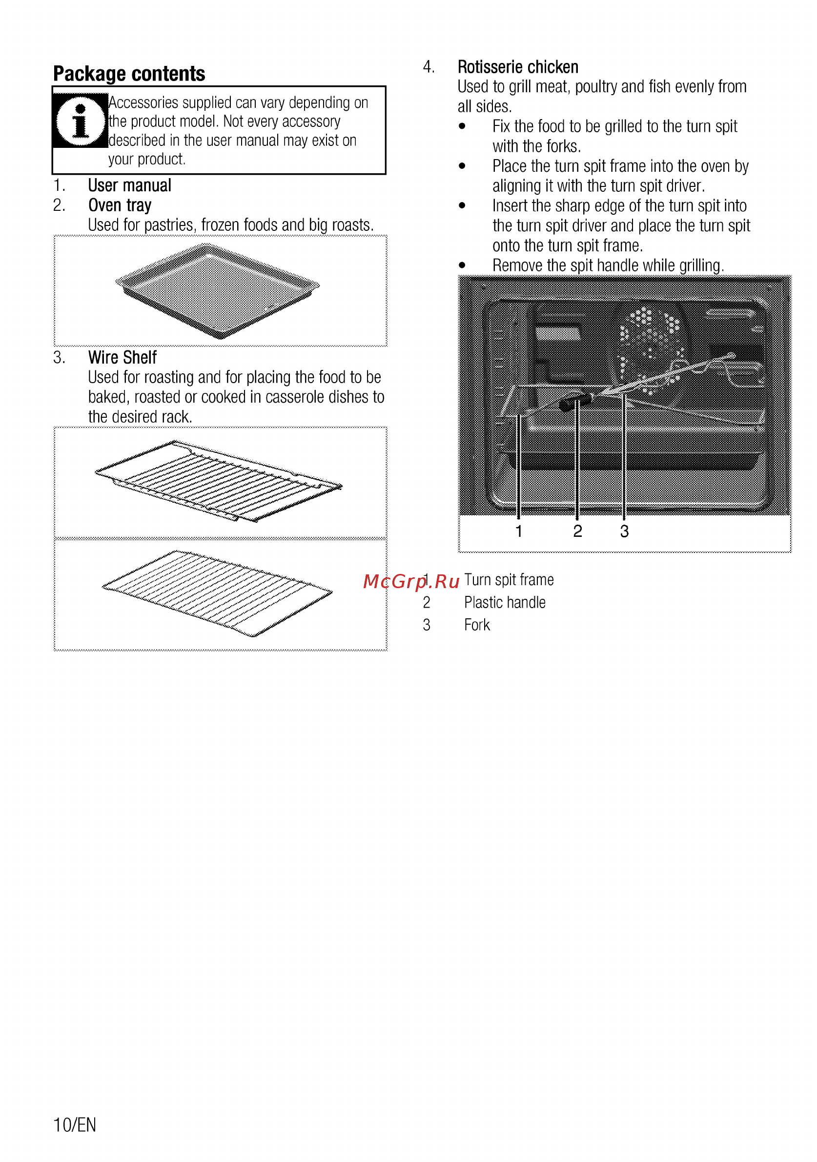 Beko BIG22101X [10/56] Package contents
