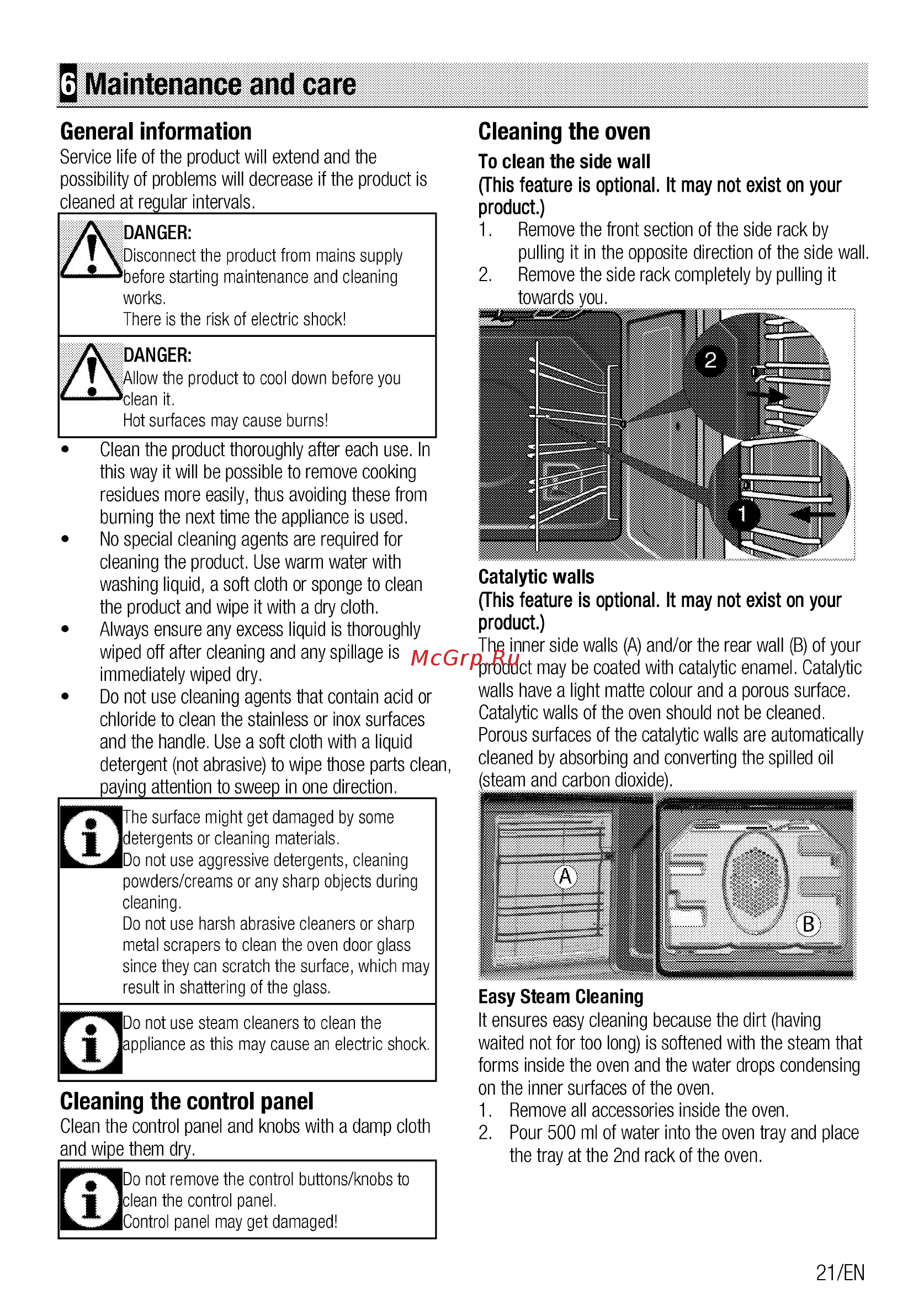 Beko BIE22000X [21/52] Maintenance and care