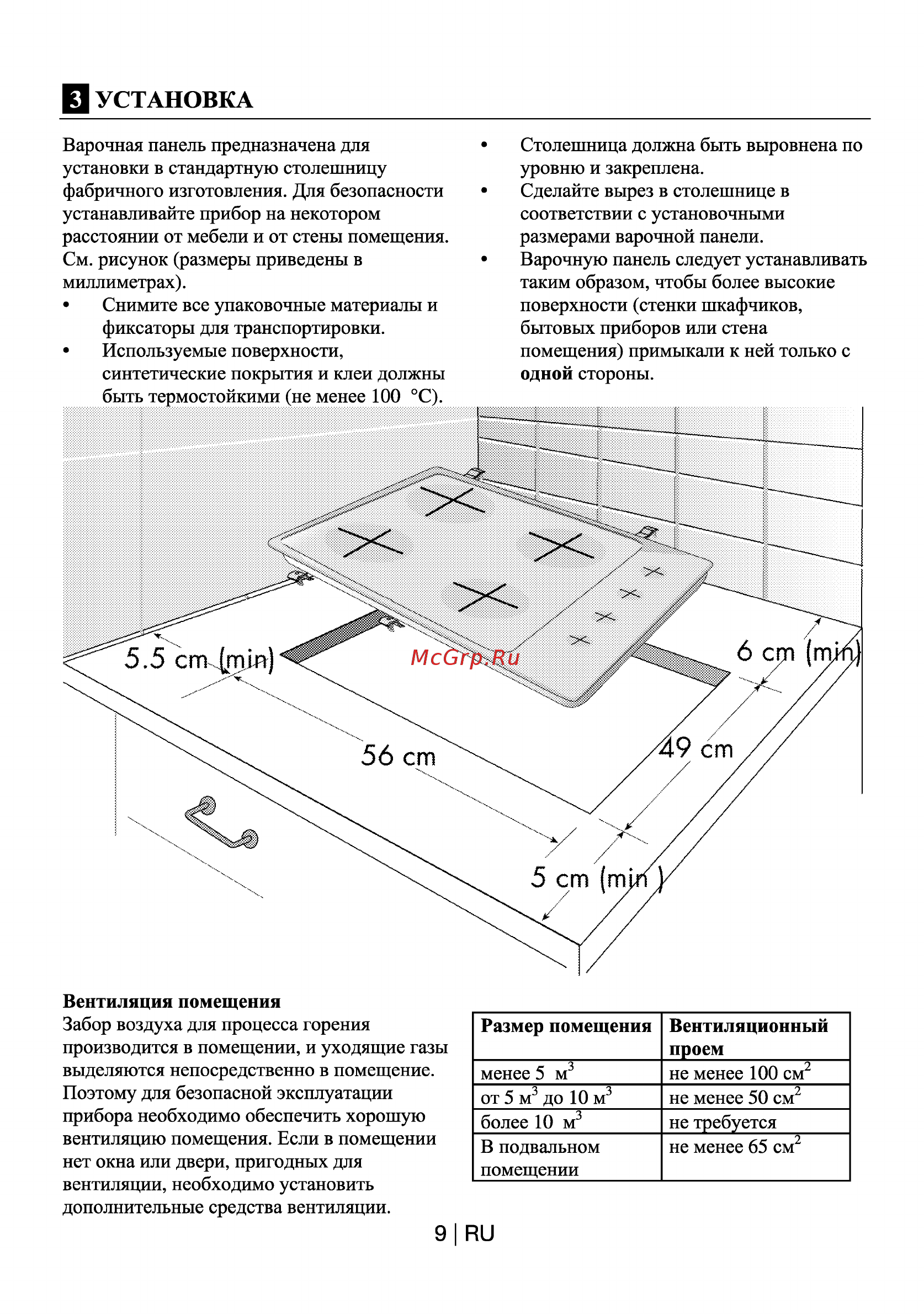 Beko HIZG64120B [10/17] В установка