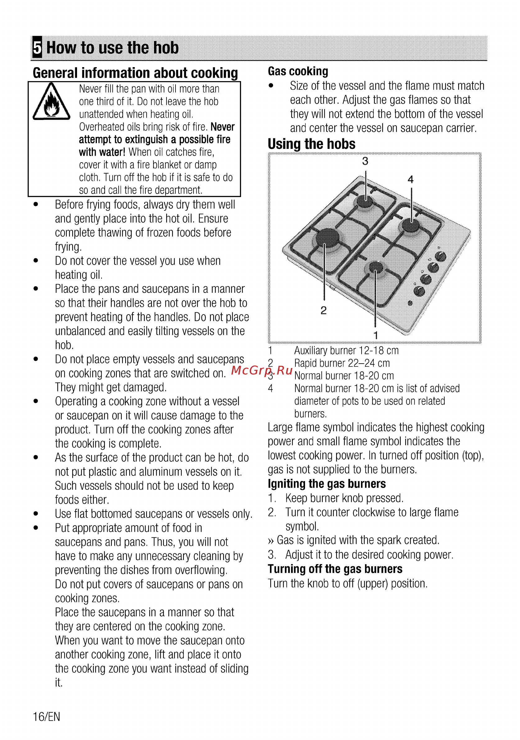 Beko HIZG 64125 SR [16/44] How to use the hob
