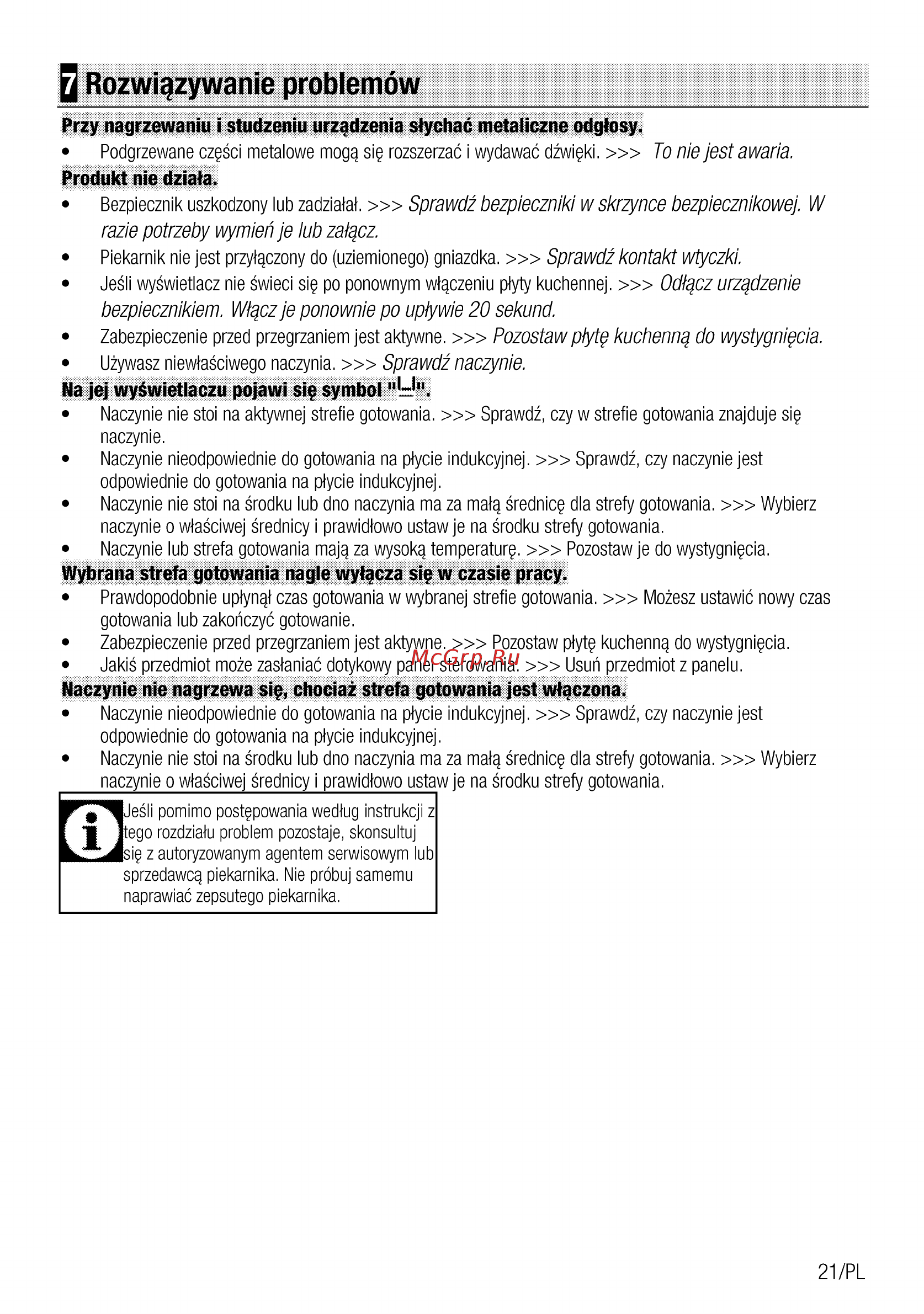 Beko HII64400ATBG [43/68] Q rozwigzywanie problemöw