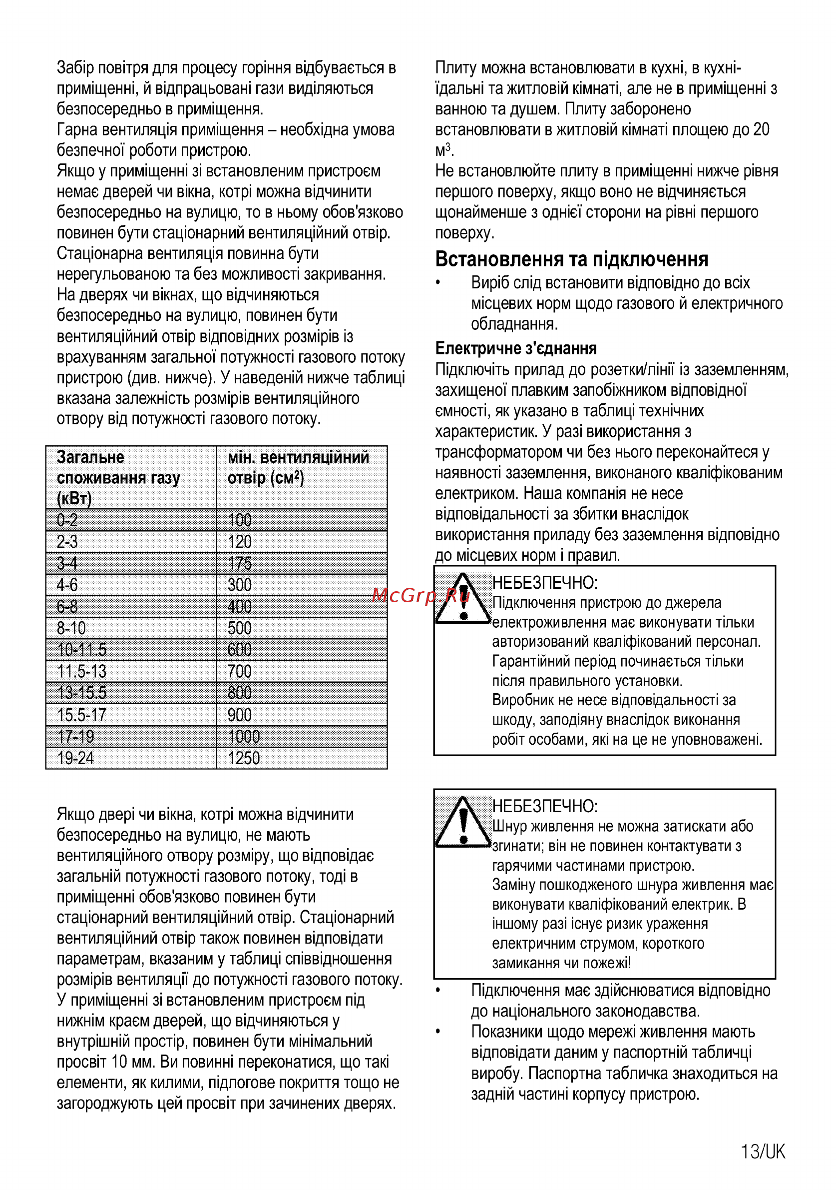 Beko HILG64225SBR [57/68] Встановлення та пщключення