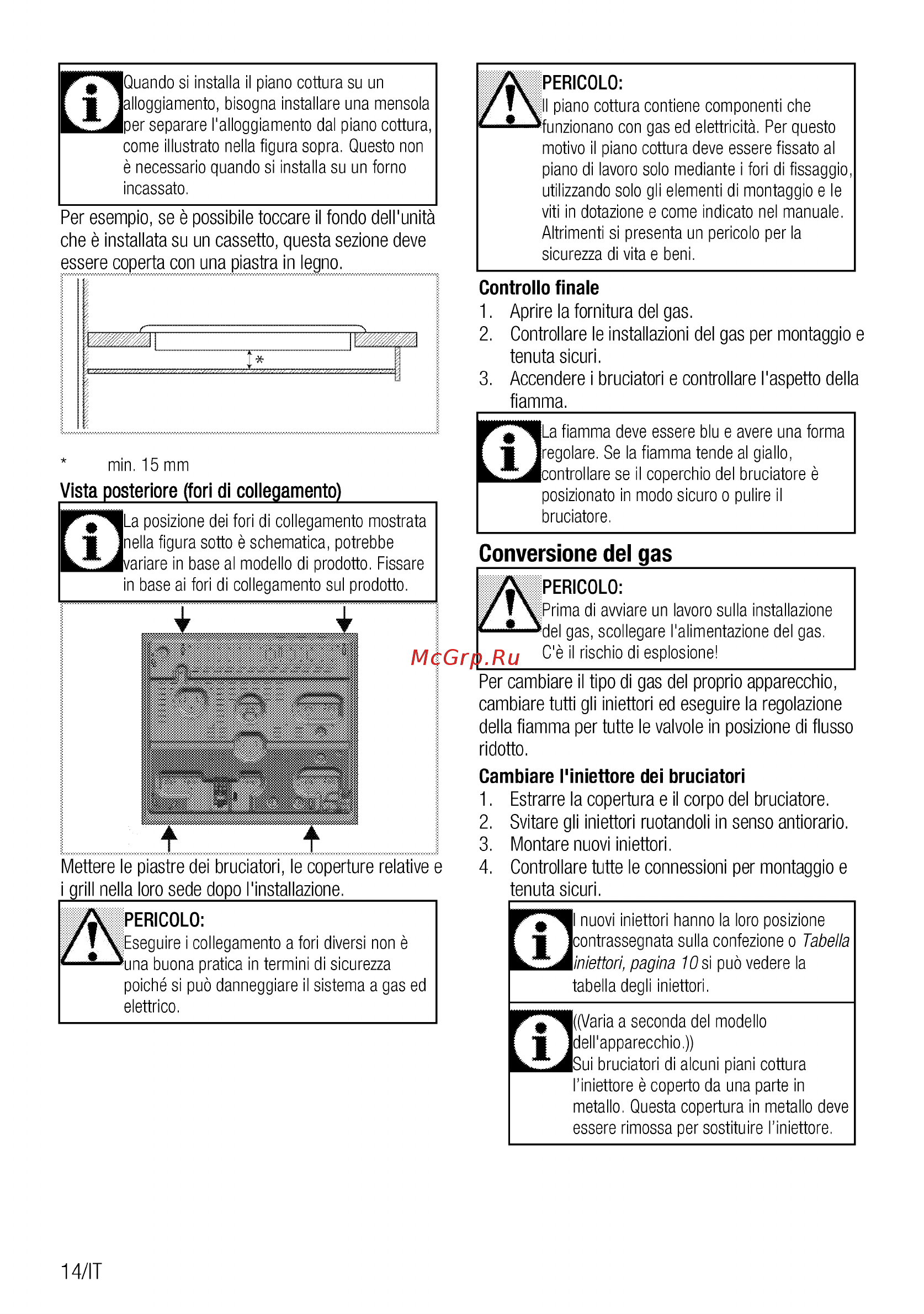 Beko HIAW64223SX [78/88] Conversione del gas