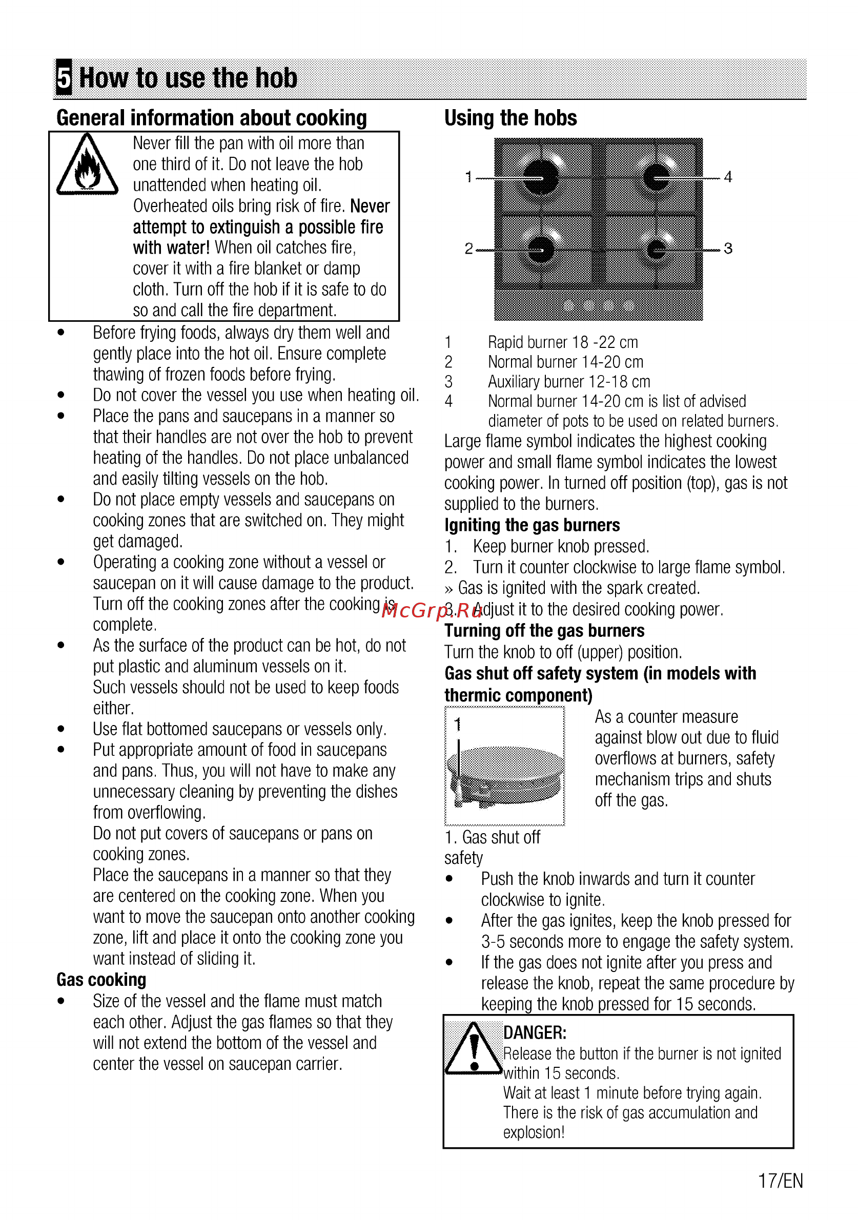 Beko HIAG64225SAR [17/44] How to use the hob