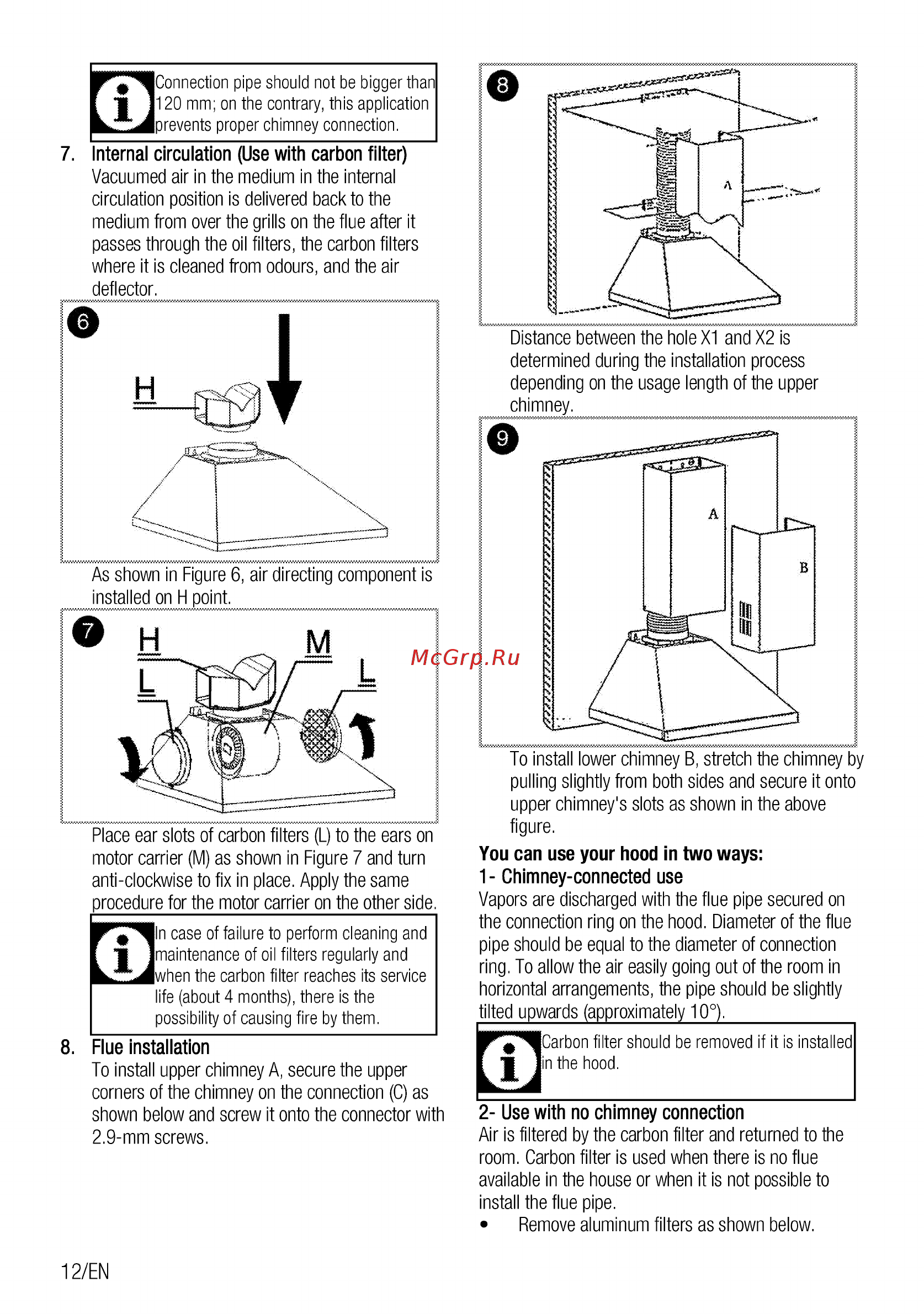 Beko CWB6410AR [12/76] In case of failure to perform cleaning and i imaintenance of oil filters regularly and i lwhen the carbon filter reaches its service