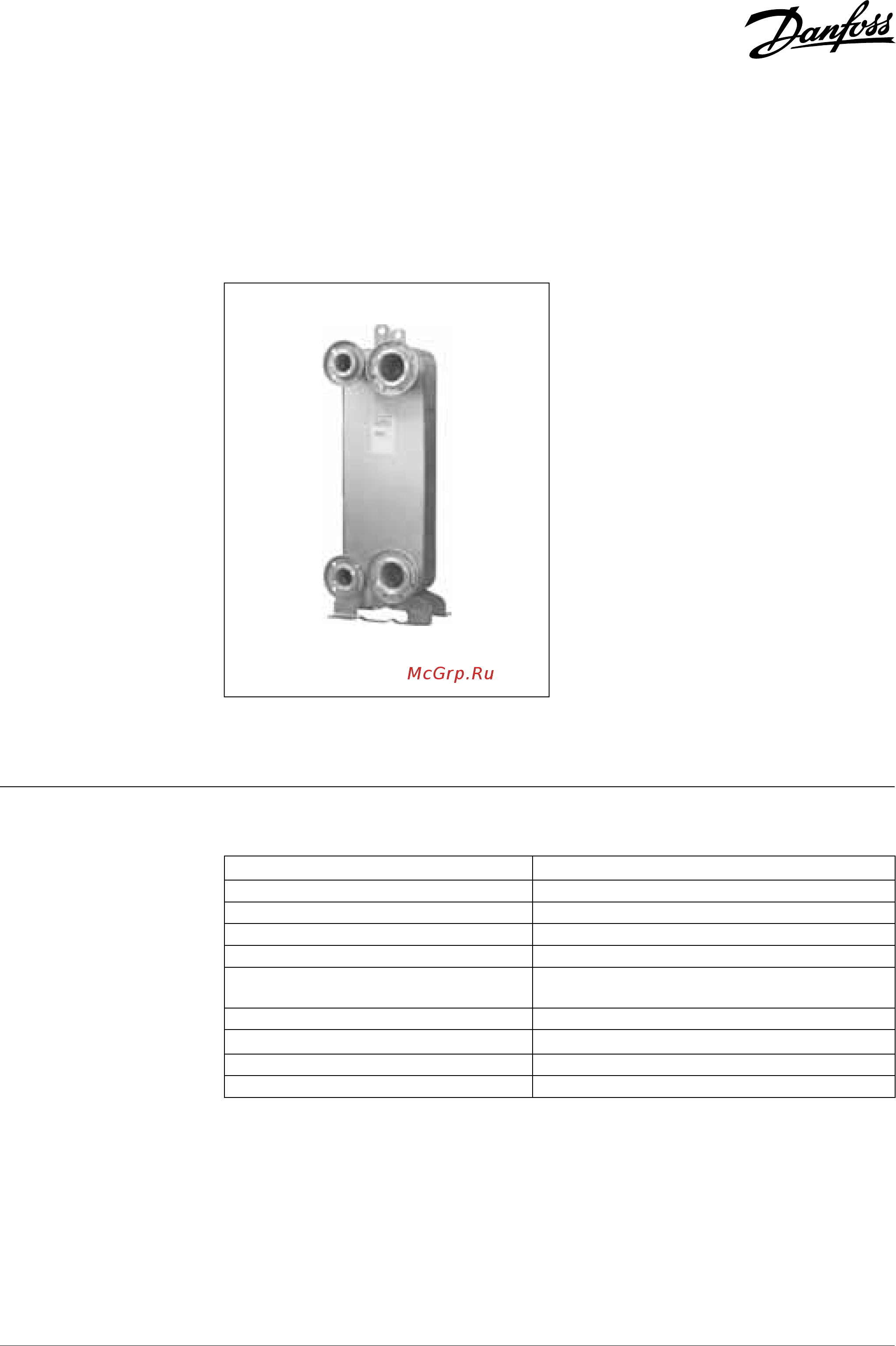 Danfoss XB 70H-1 60 Технические данные онлайн