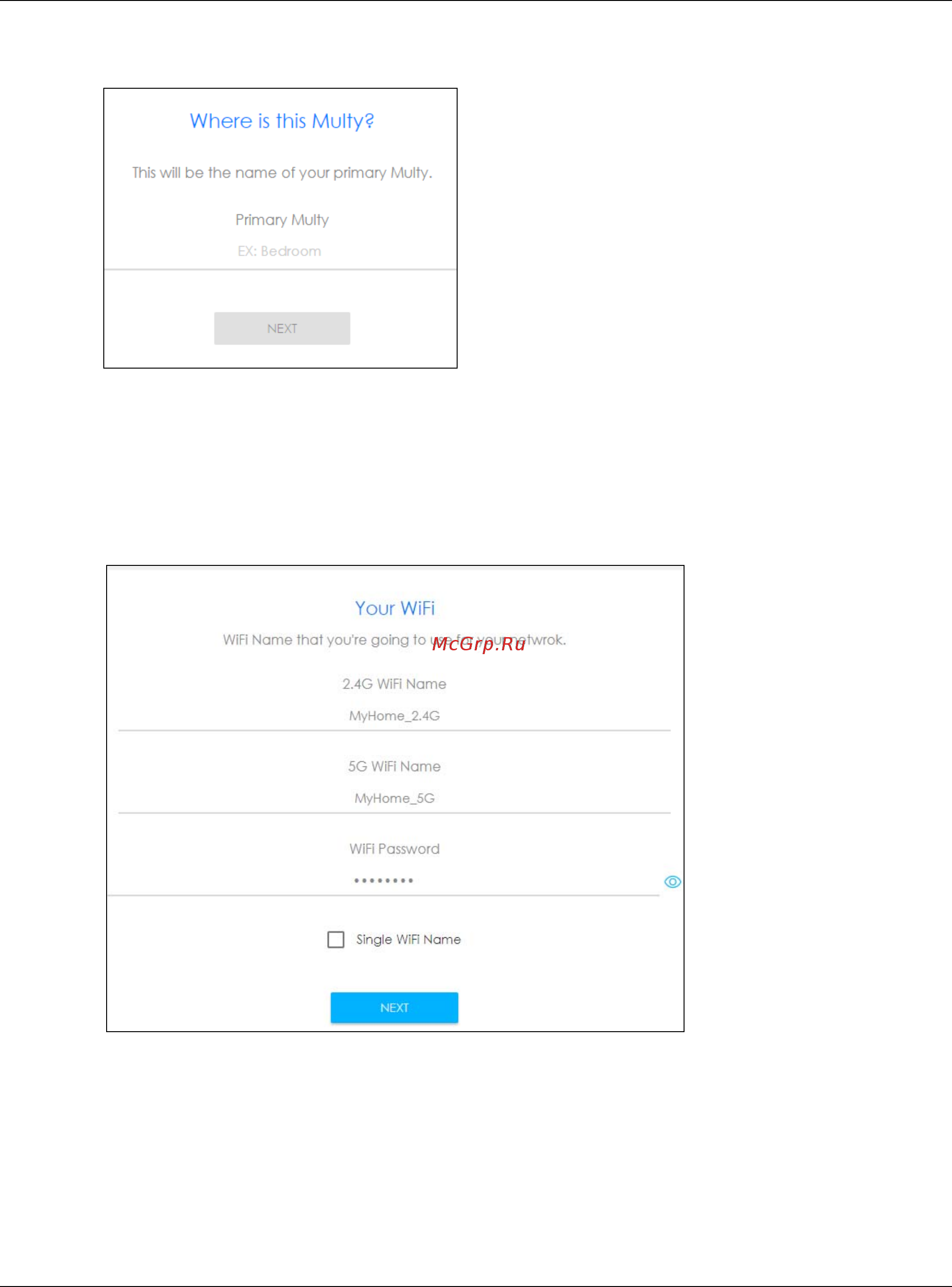 Zyxel Multy Plus (WSQ60) [15/102] Note when the wifi name is the same for both 2 g and 5g wifi networks the multy device adds speed to the end of the 5g wifi name