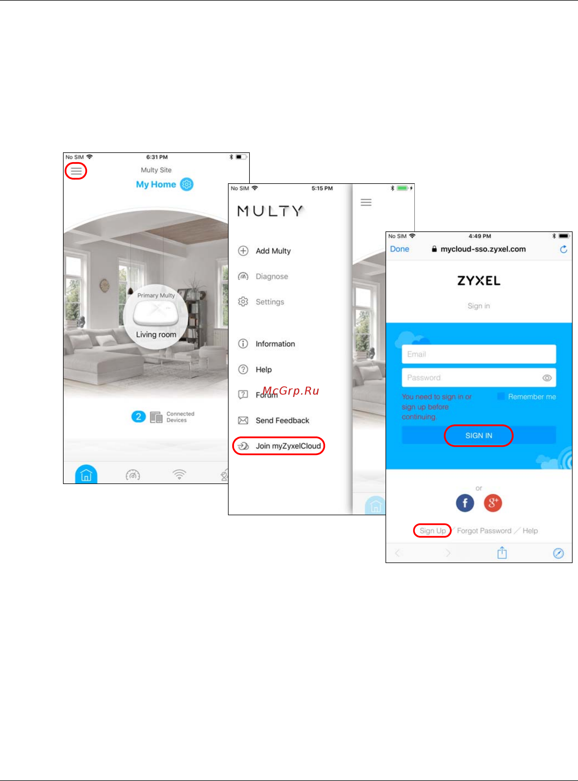 Zyxel Multy Plus (WSQ60) [85/102] Log in with a myzyxelcloud account