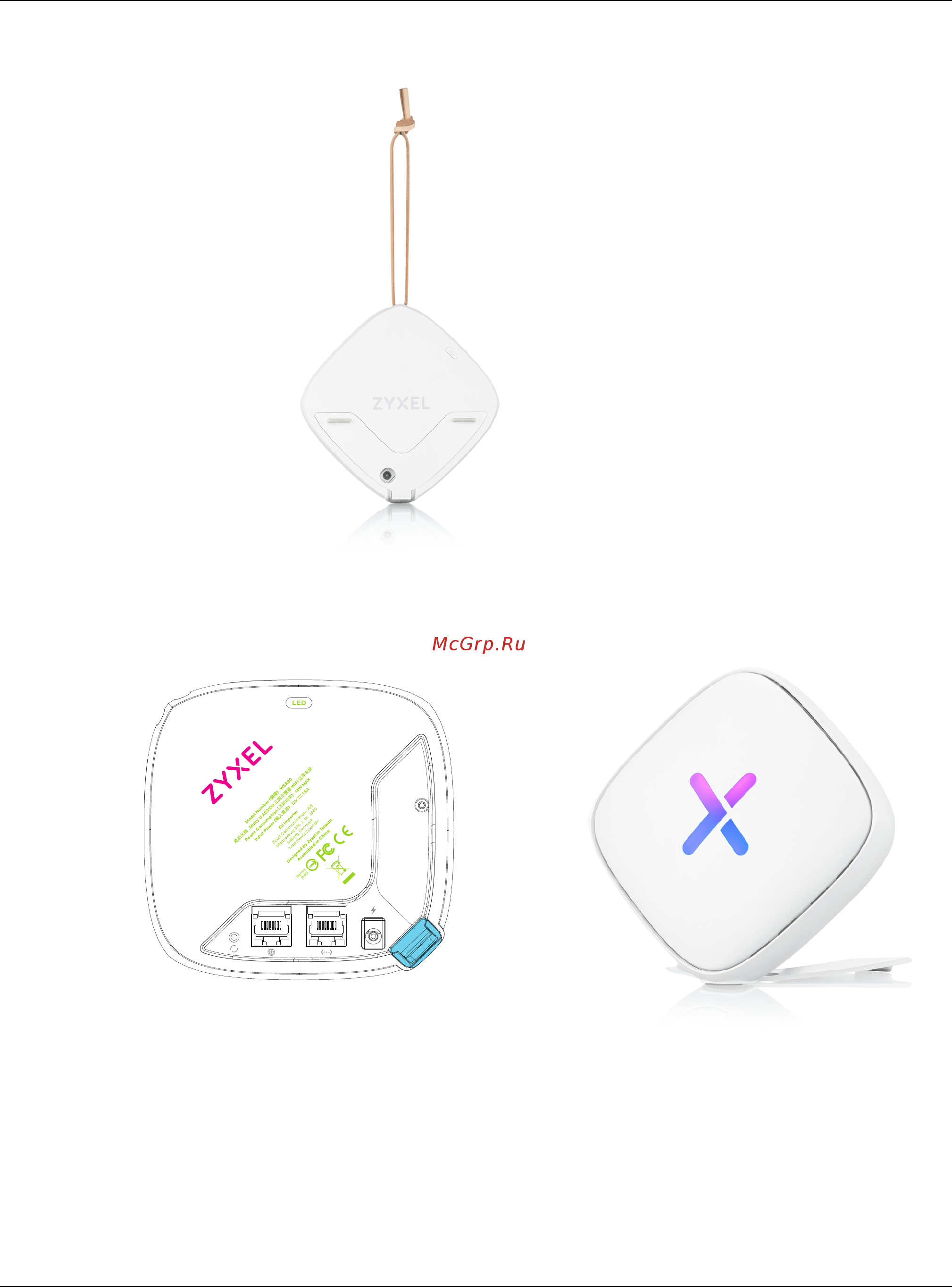 Zyxel Multy U (WSR30) [9/90] Reset button