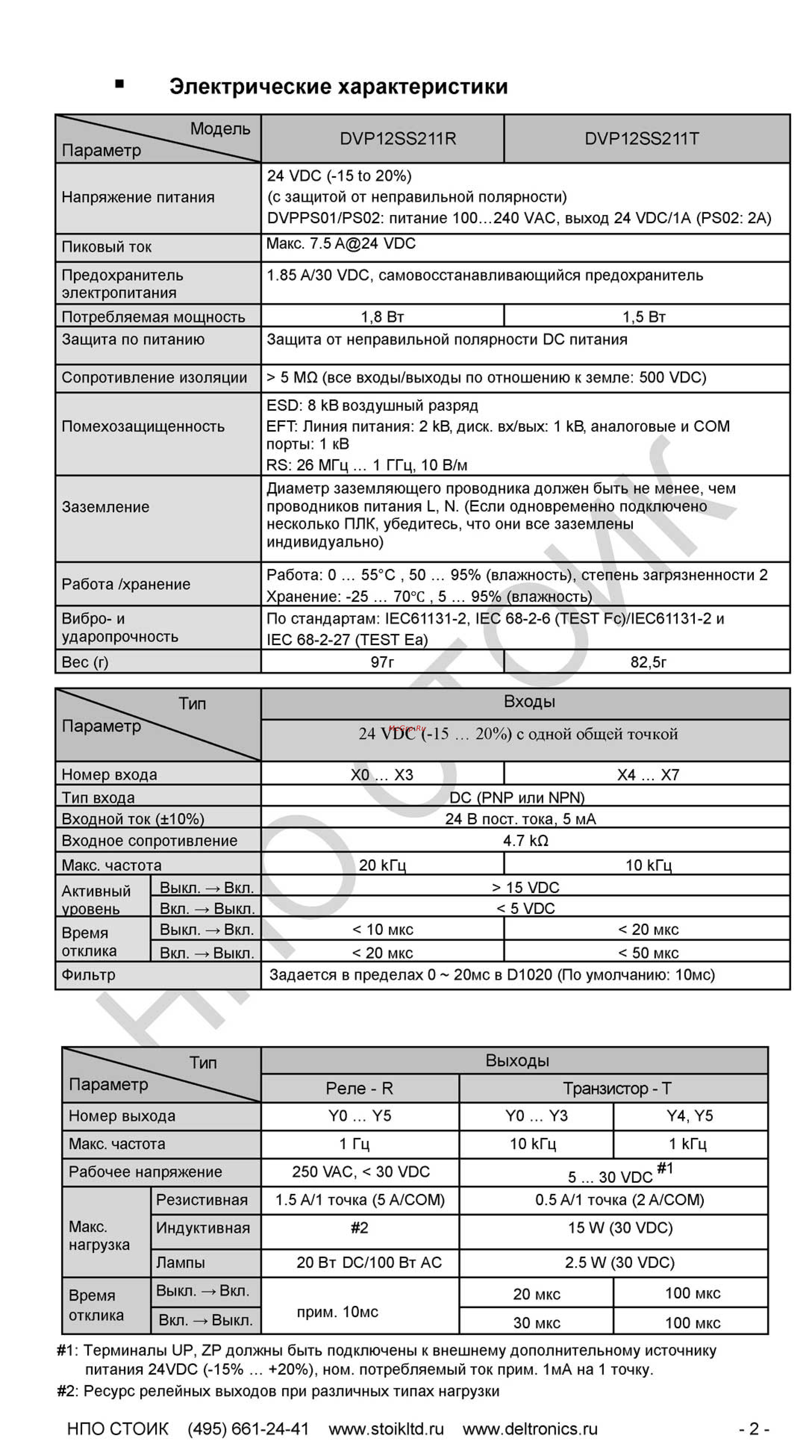 Delta Electronics DVP14SS211T [3/8] Dvp ss2_i_ru_20160816_страница_3