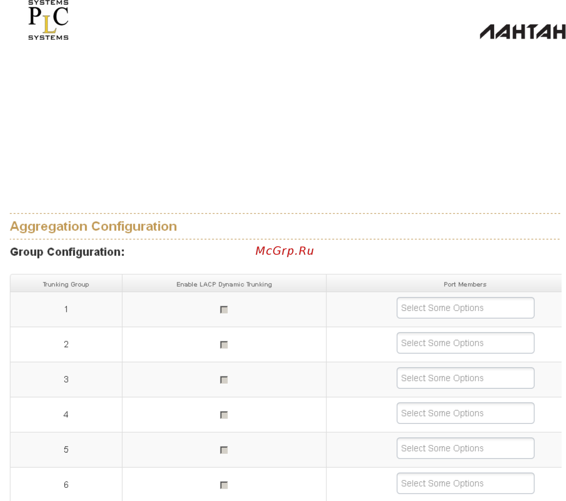 Лантан SDP-5416-G-DS-PoE af/at [80/104] Состояние всех портов моста bridge status