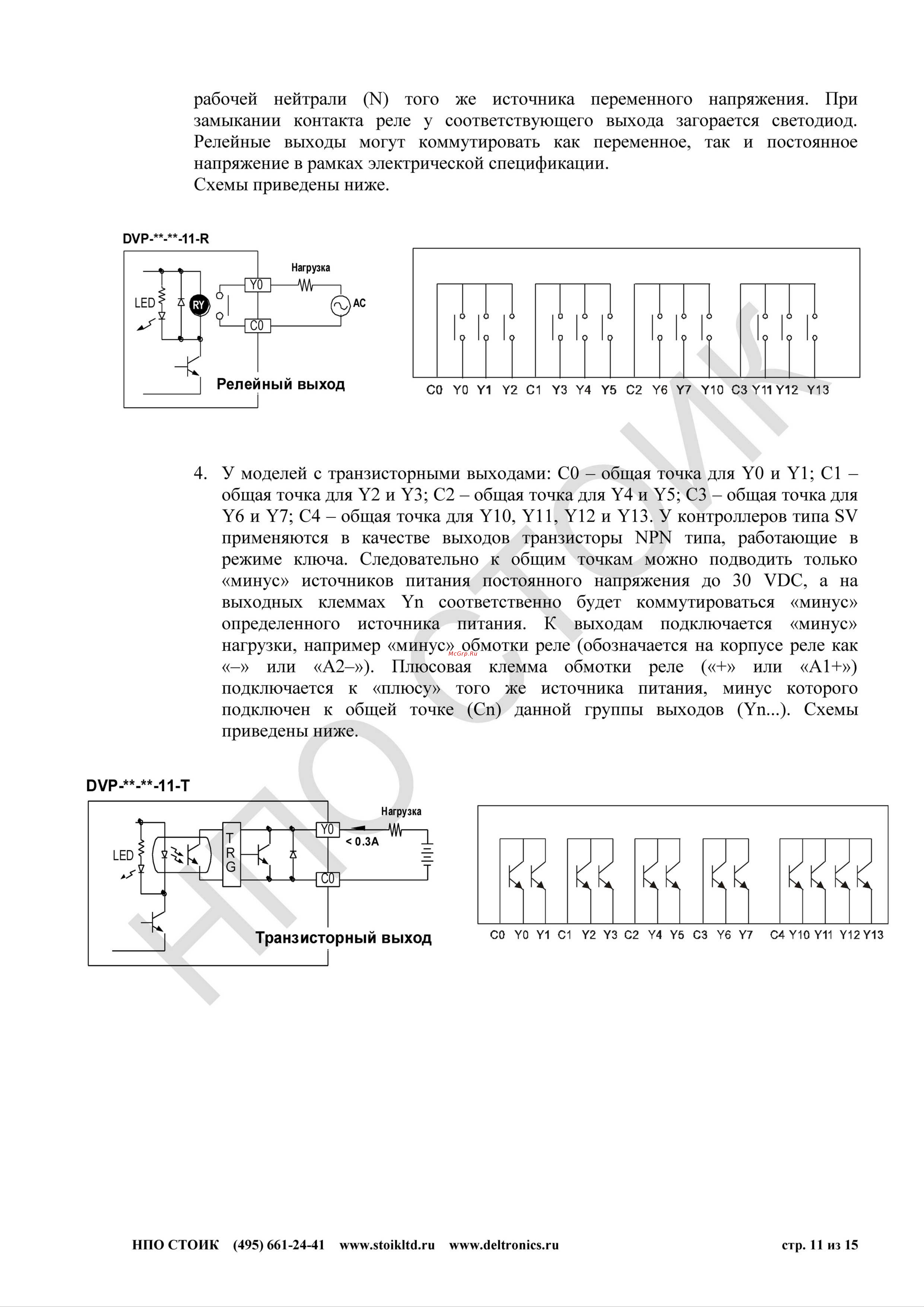 Delta Electronics DVP24SV11T2 Руководство пользователя онлайн [11/15] 397527