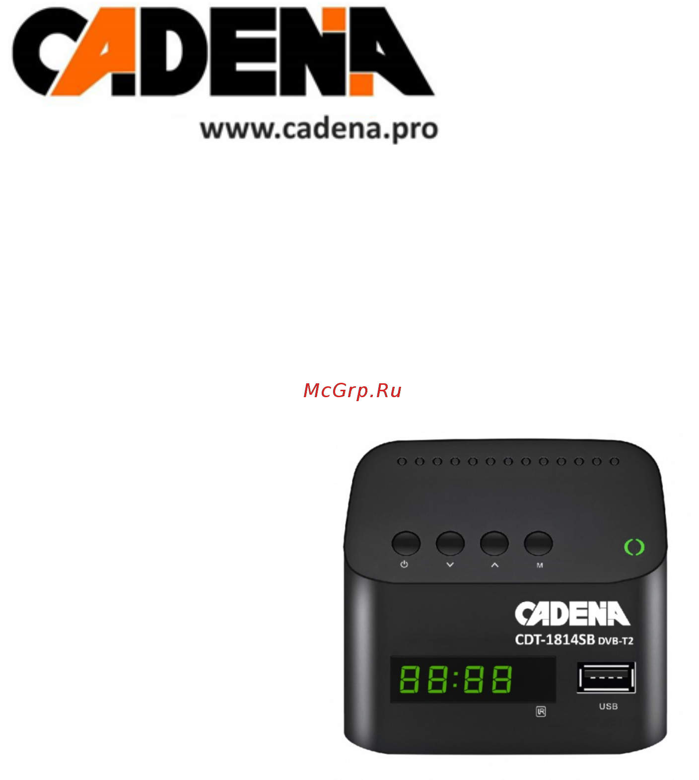Cadena CDT-1814SB Руководство пользователя онлайн
