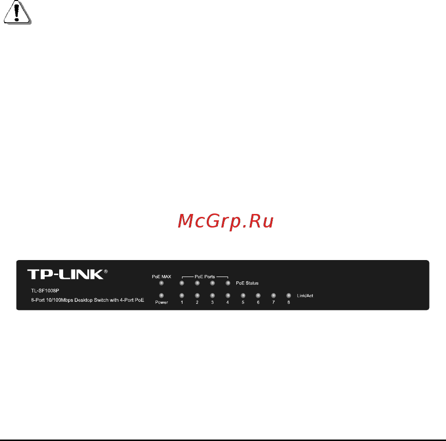 Tp-Link TL-SF1008P V4 [11/16] Chapter 3