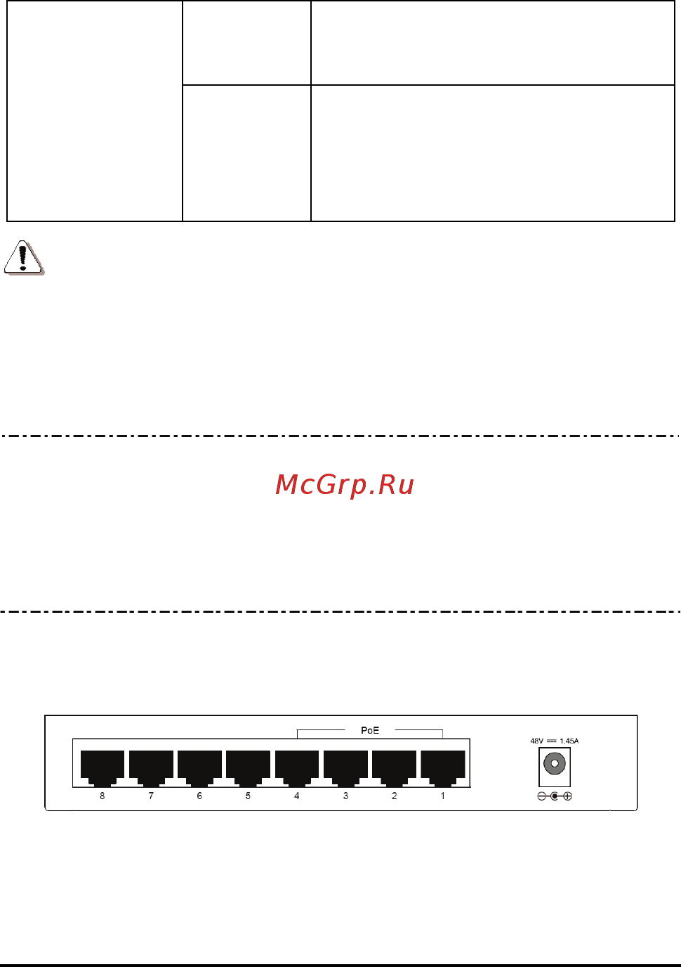 Tp-Link TL-SF1008P V1 [12/16] Rear panel