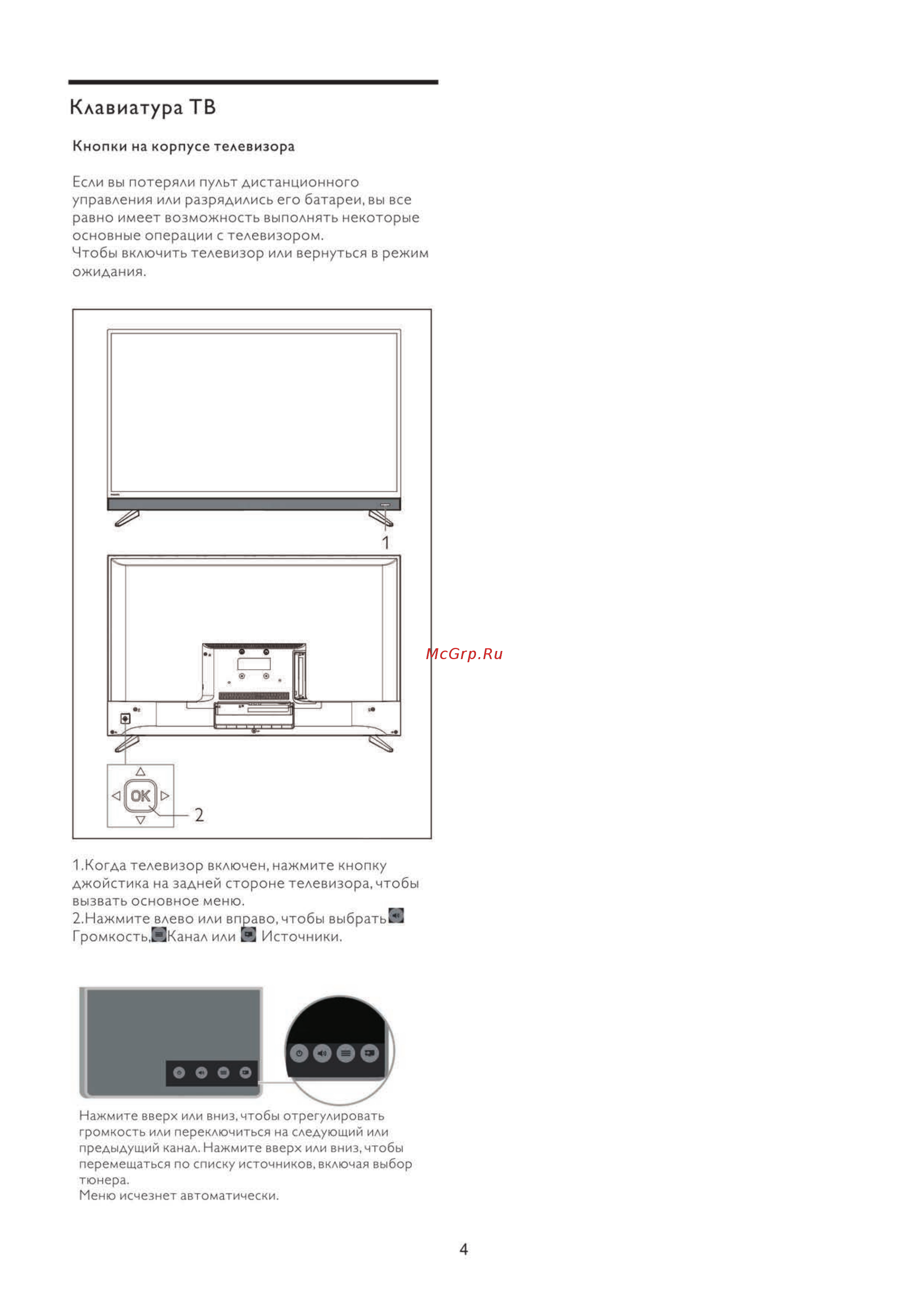 Philips 32PHS5583/60 [7/32] Клавиатура тв