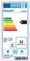 Philips 24PHT4031/12 Маркировка энергоэффективности