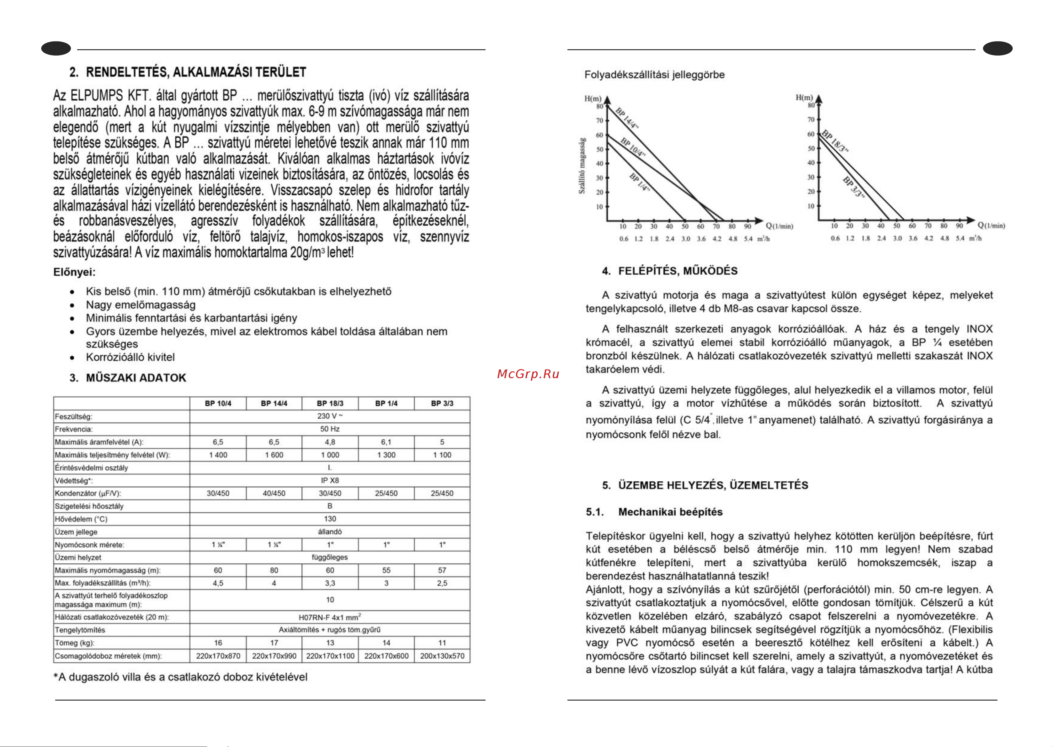Elpumps BP14 Руководство по эксплуатации онлайн [7/43] 398248