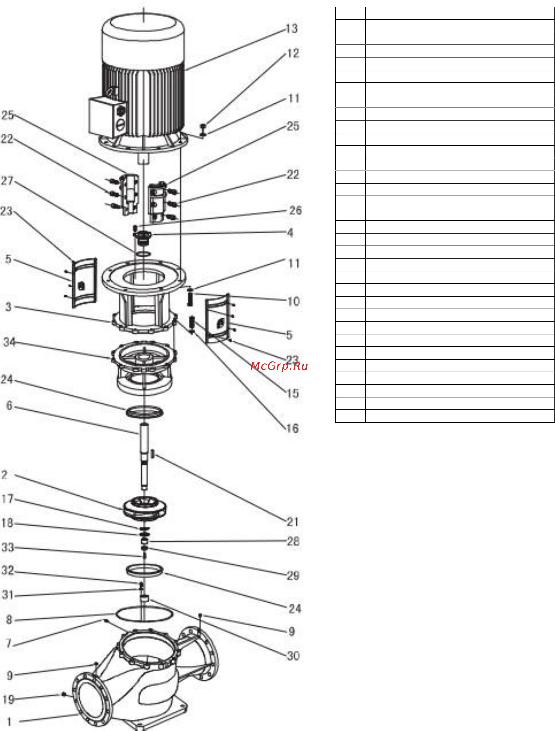Waterstry SCRV 250-14/4 [21/64] Циркуляционные центробежные ин лай н н асос