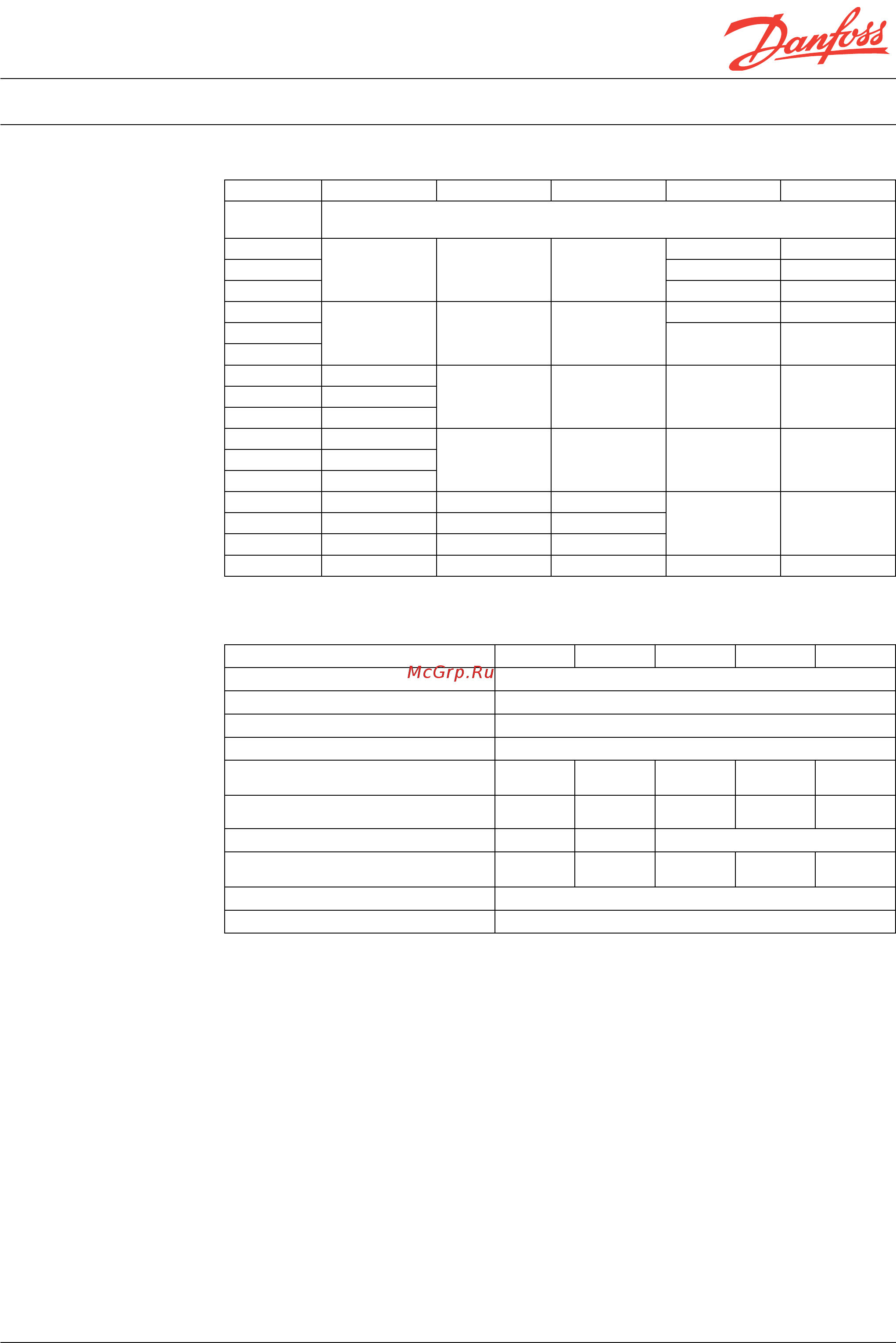 Danfoss XG31H-1 50 [4/8] Технические характеристики