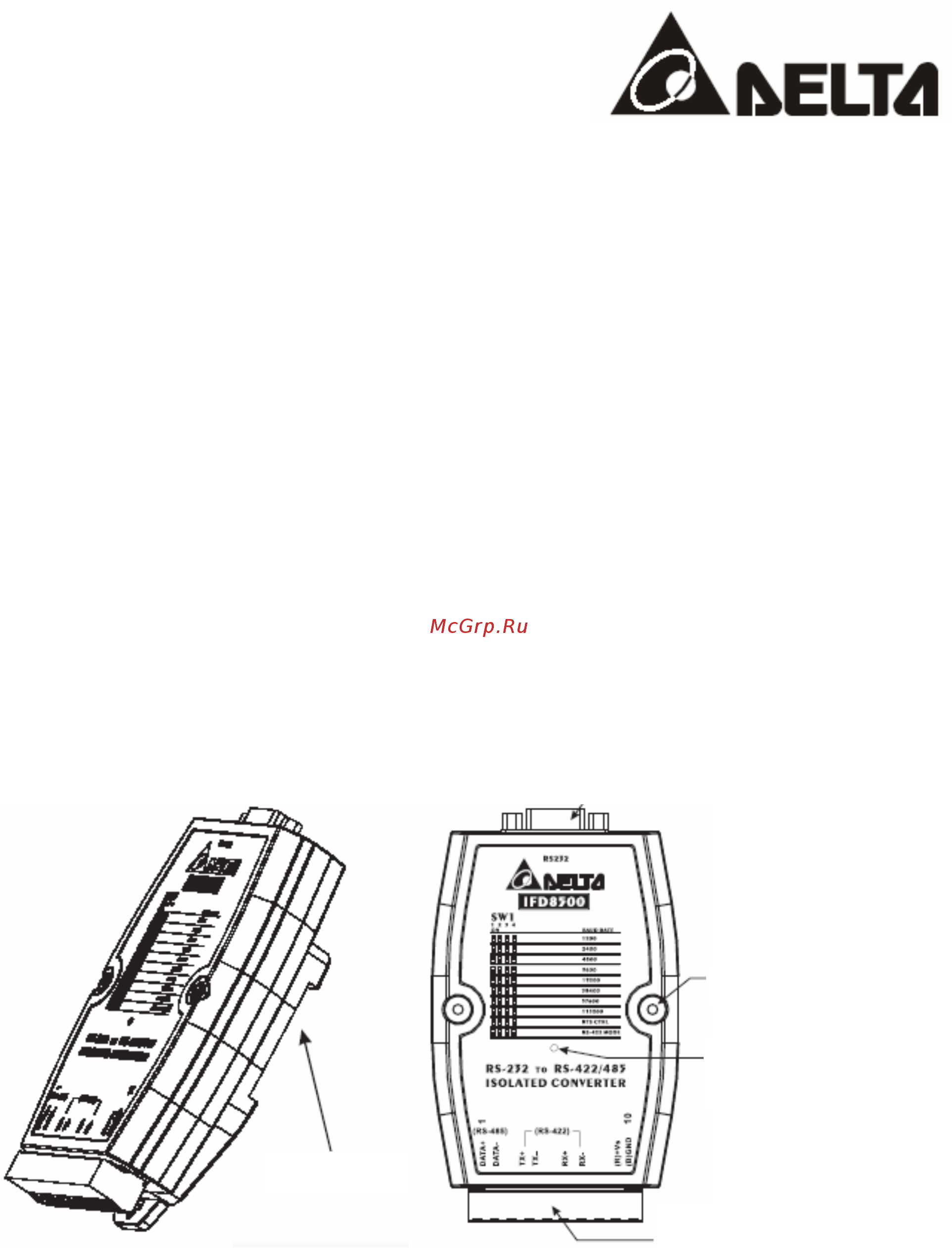 Delta Electronics IFD8500 Инструкция по эксплуатации онлайн