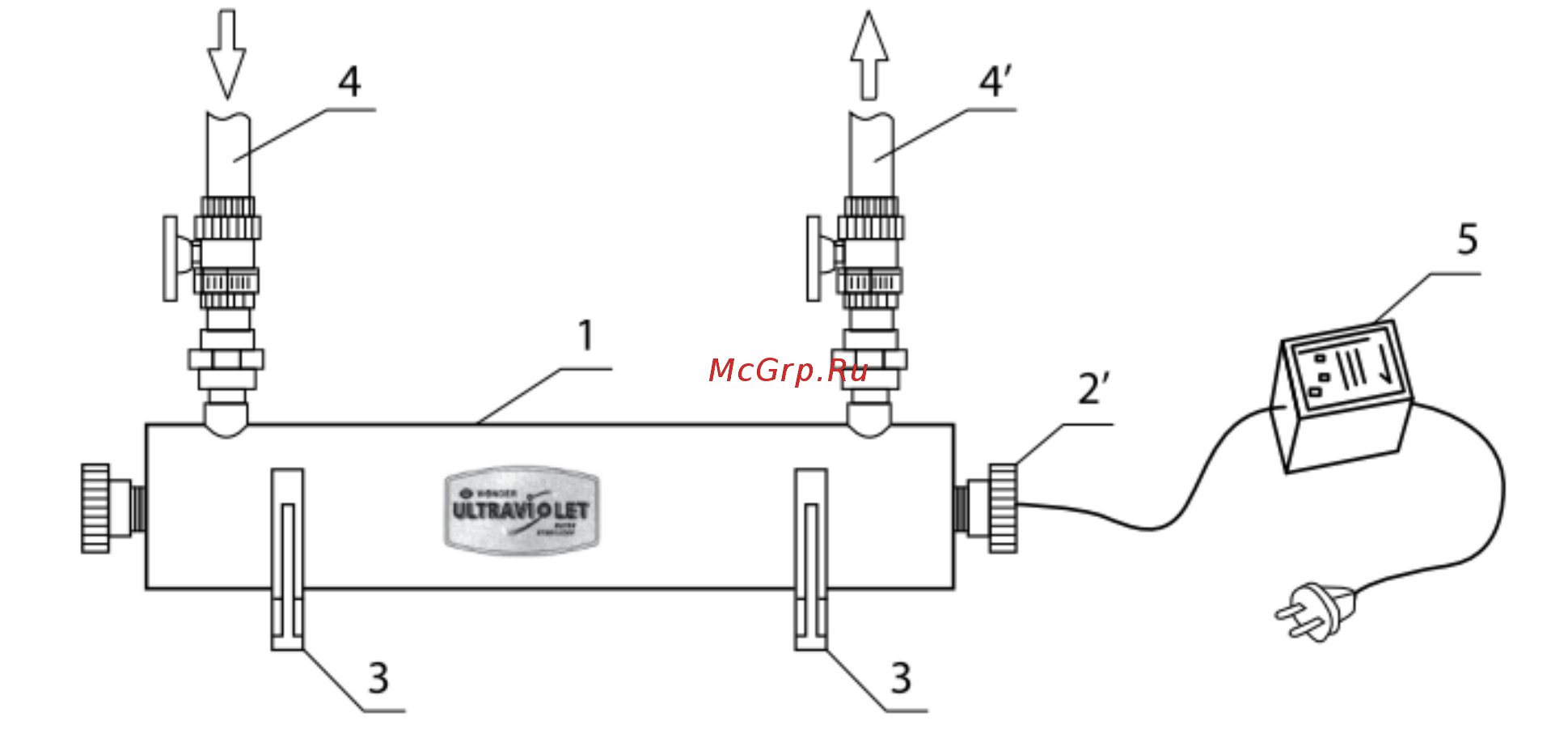 Waterstry UVLite 60GPM Руководство по эксплуатации онлайн [7/15] 398618