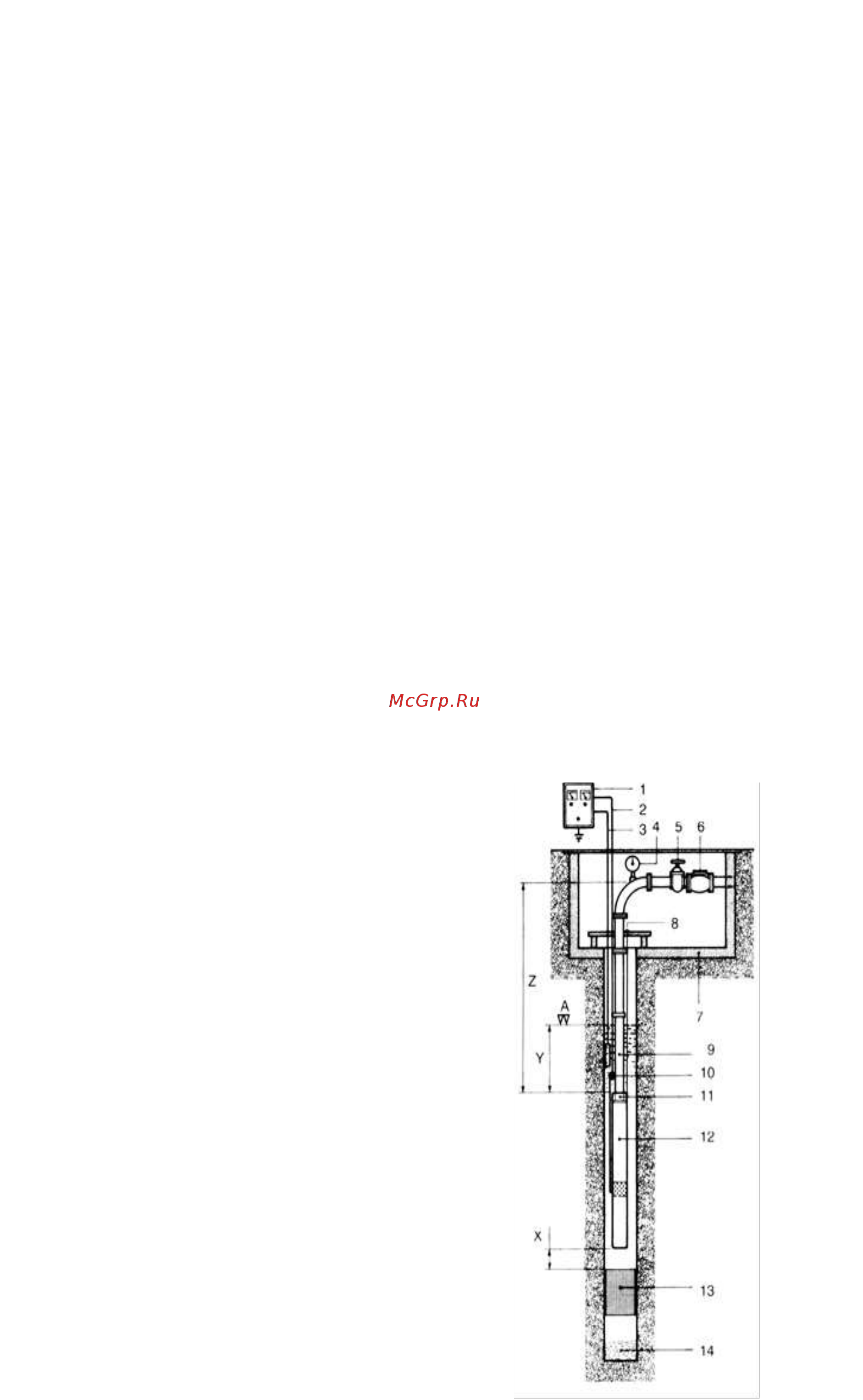 Waterstry SPS 1018 [13/18] Схема установки насоса
