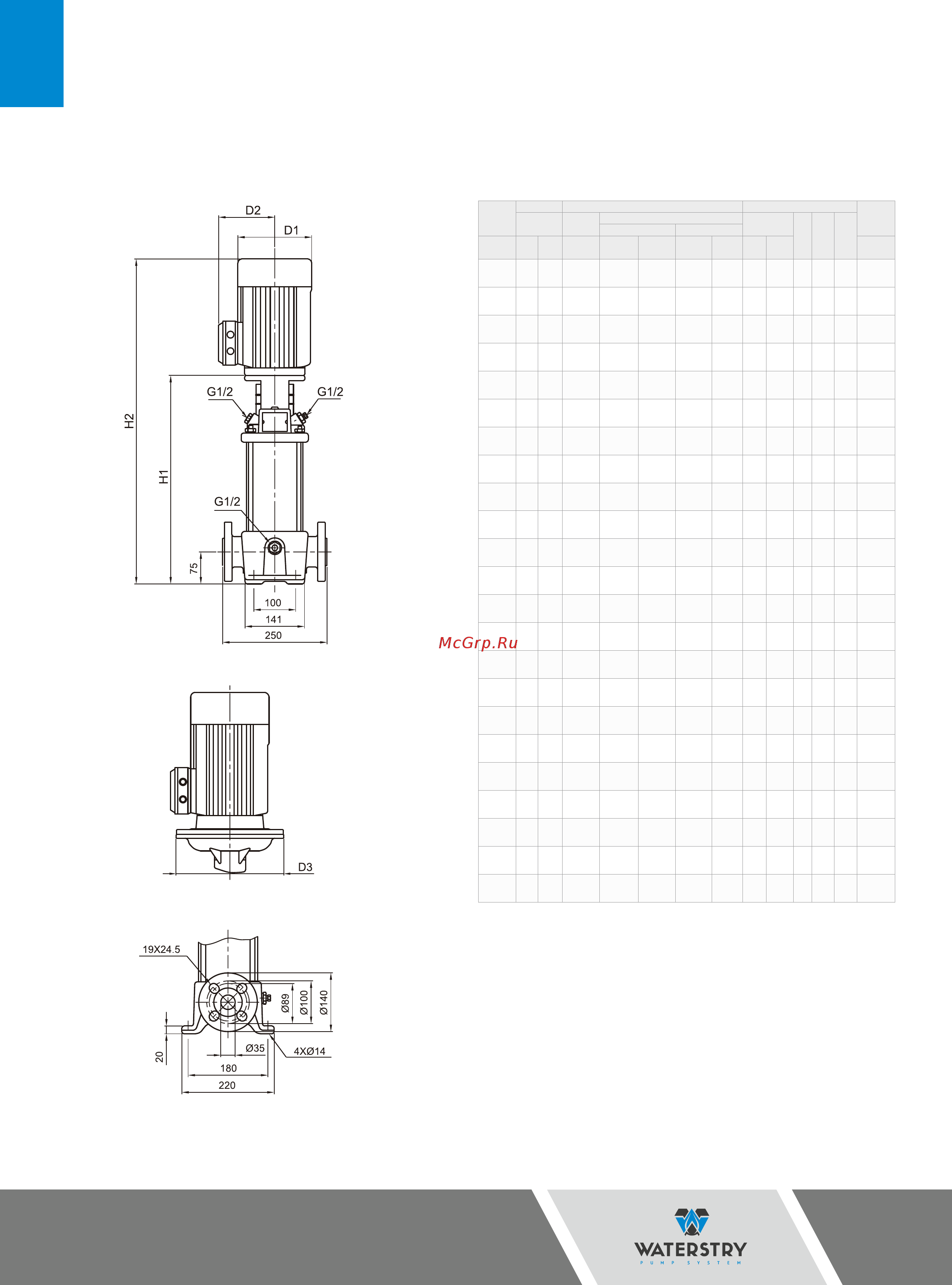 Waterstry SB1-11 [25/74] Технические данные