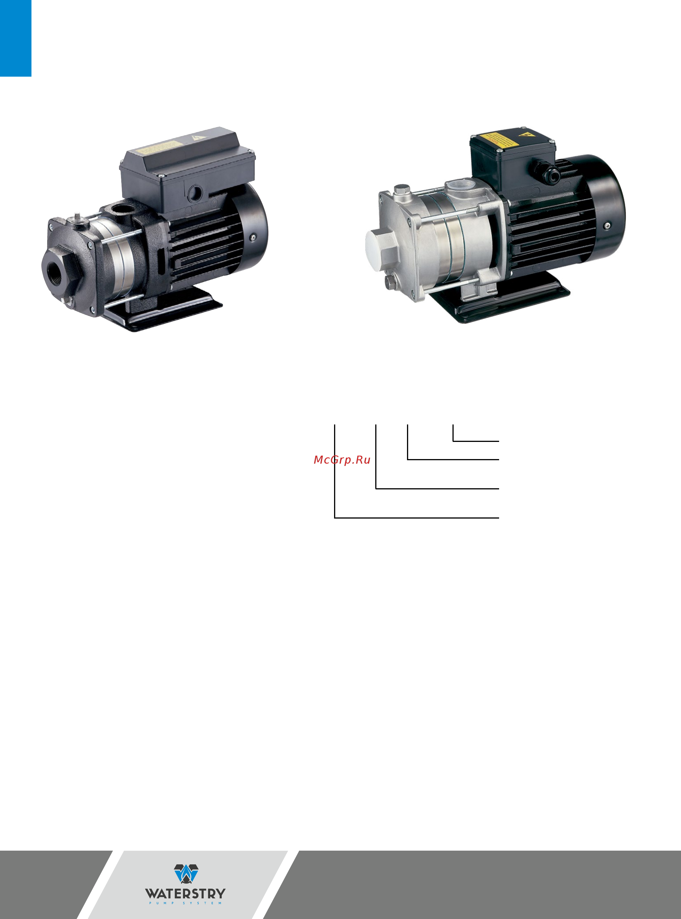 Waterstry SBN1-11 [54/74] Горизонтальные многоступенчатые насосы cb cbi