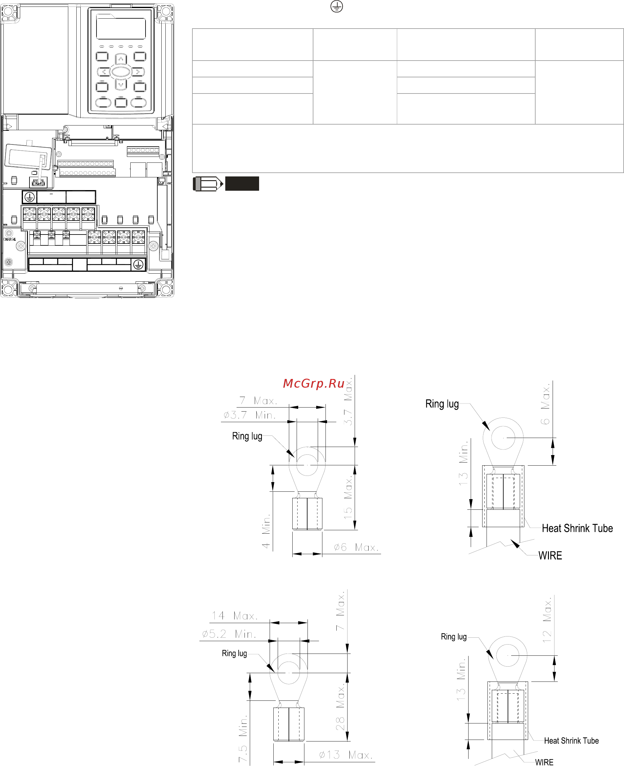 Delta Electronics AFE370A43A [16/131] Main circuit terminals