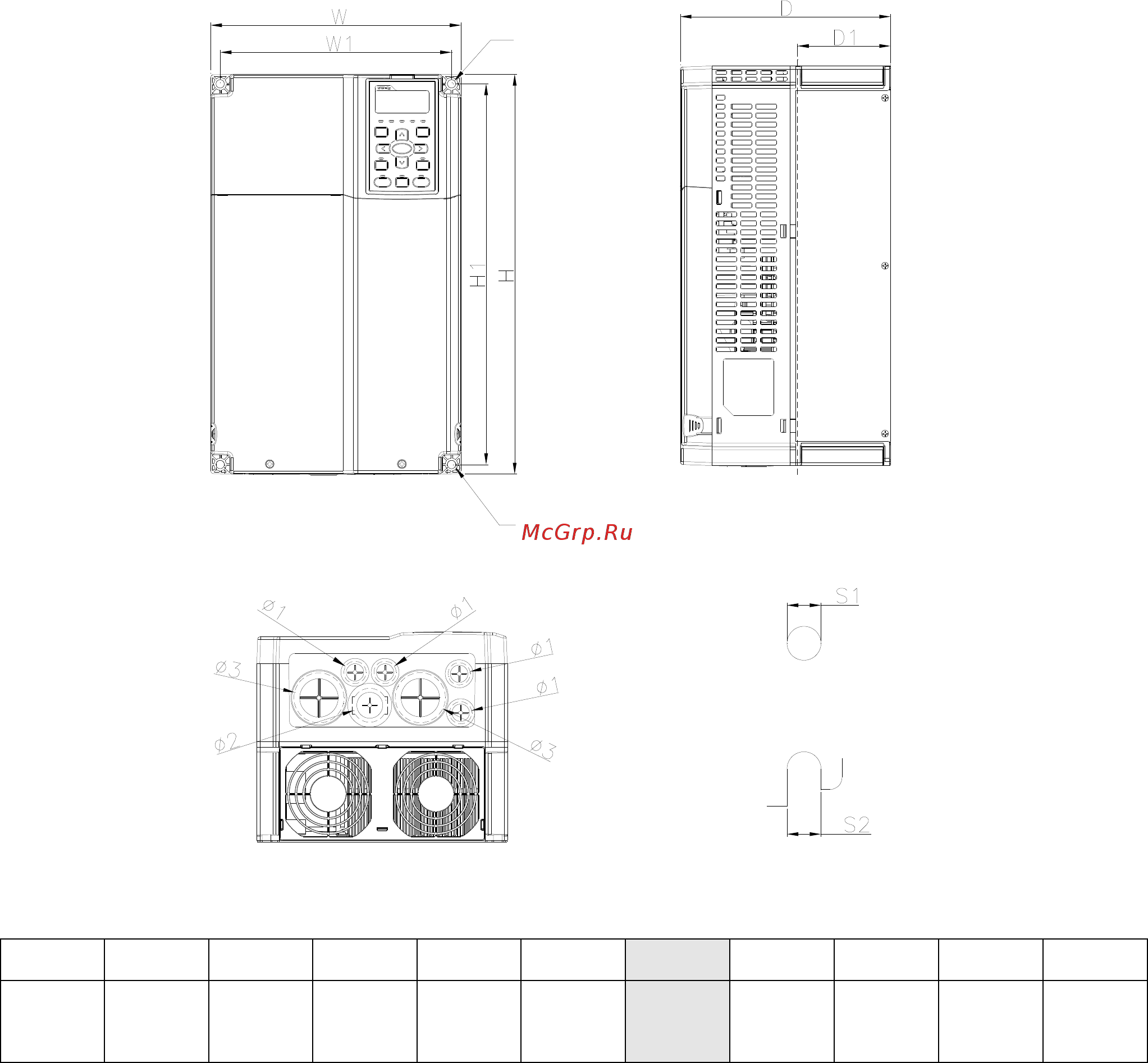 Delta Electronics AFE075A43A [6/131] Detail a mounting hole