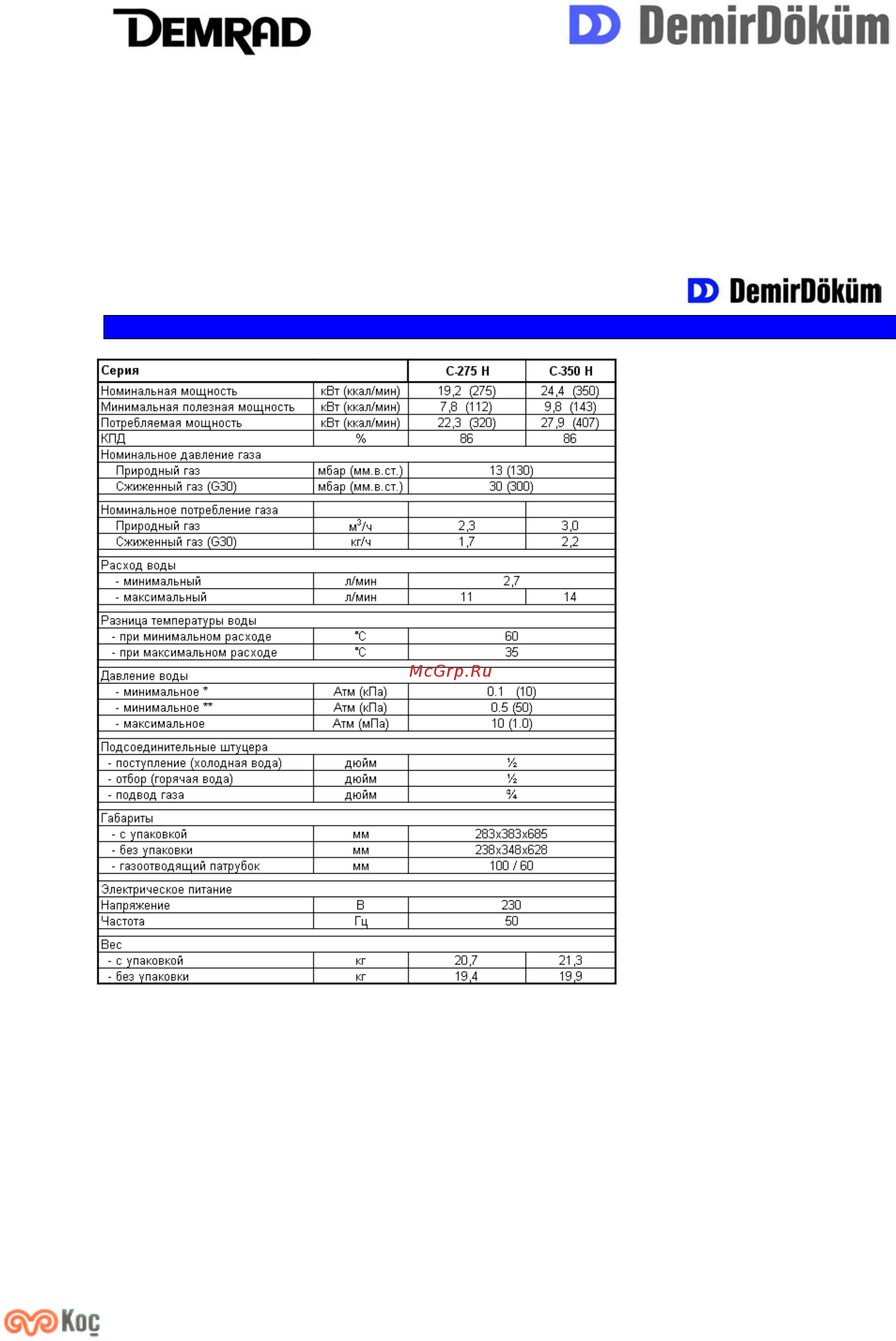 Demir Dokum Compact Turbo C-350-F (H) [3/13] Инструкция по экплуатации