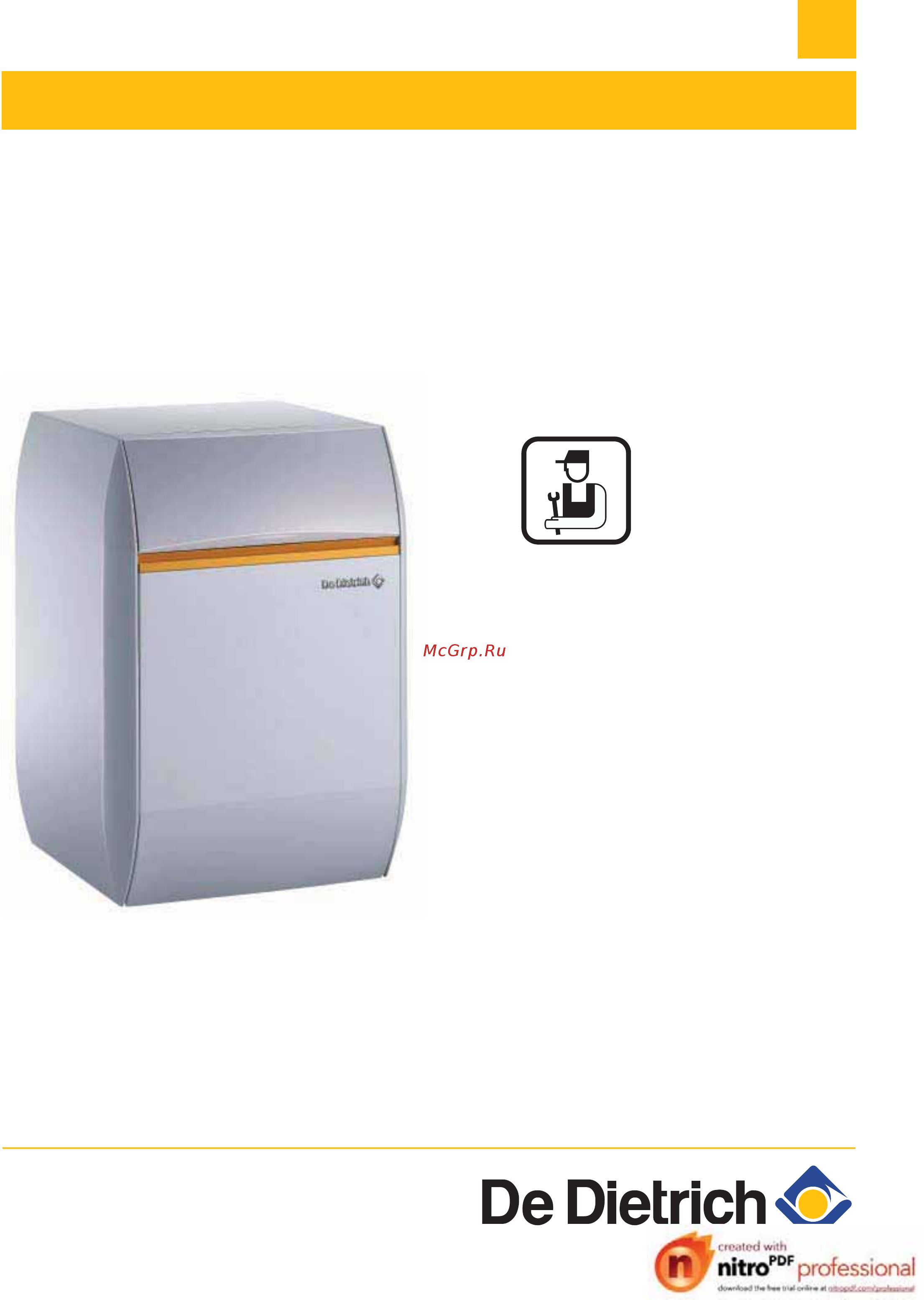De Dietrich DTG 136 Eco.NOx Инструкция по эксплуатации онлайн