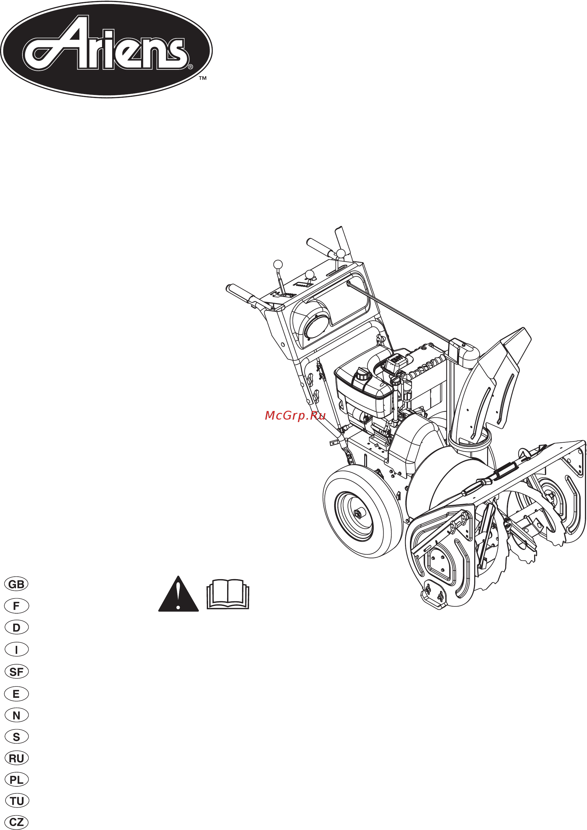 Ariens ST11528LE Инструкция по эксплуатации онлайн